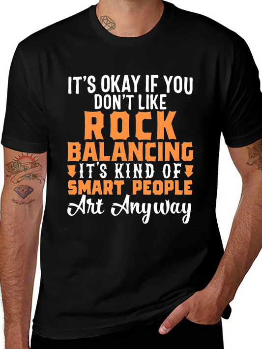 Rock Balancing Art T-Shirt - Smart People Gift