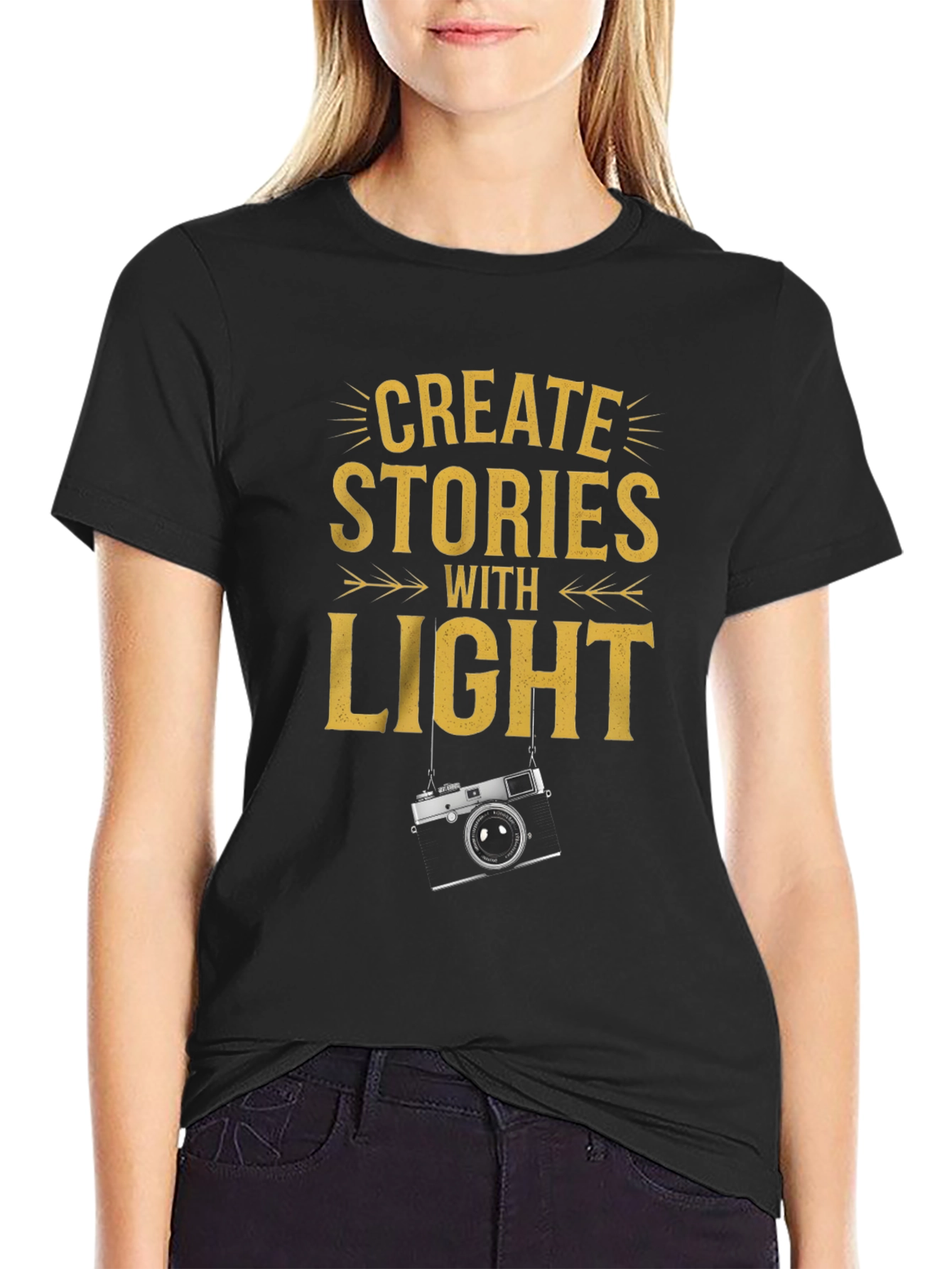 Create Stories With Light Graphic Tee