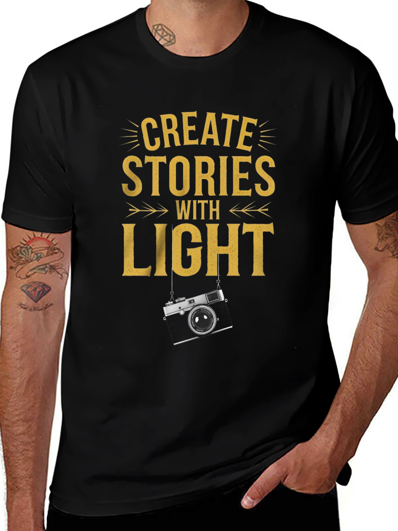 Create Stories With Light Graphic Tee