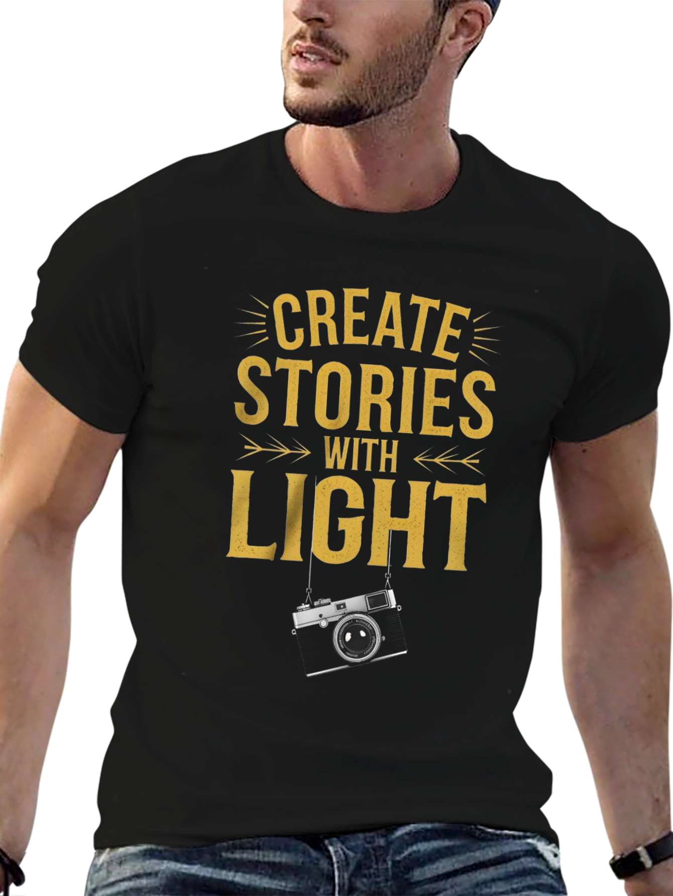 Create Stories With Light Graphic Tee