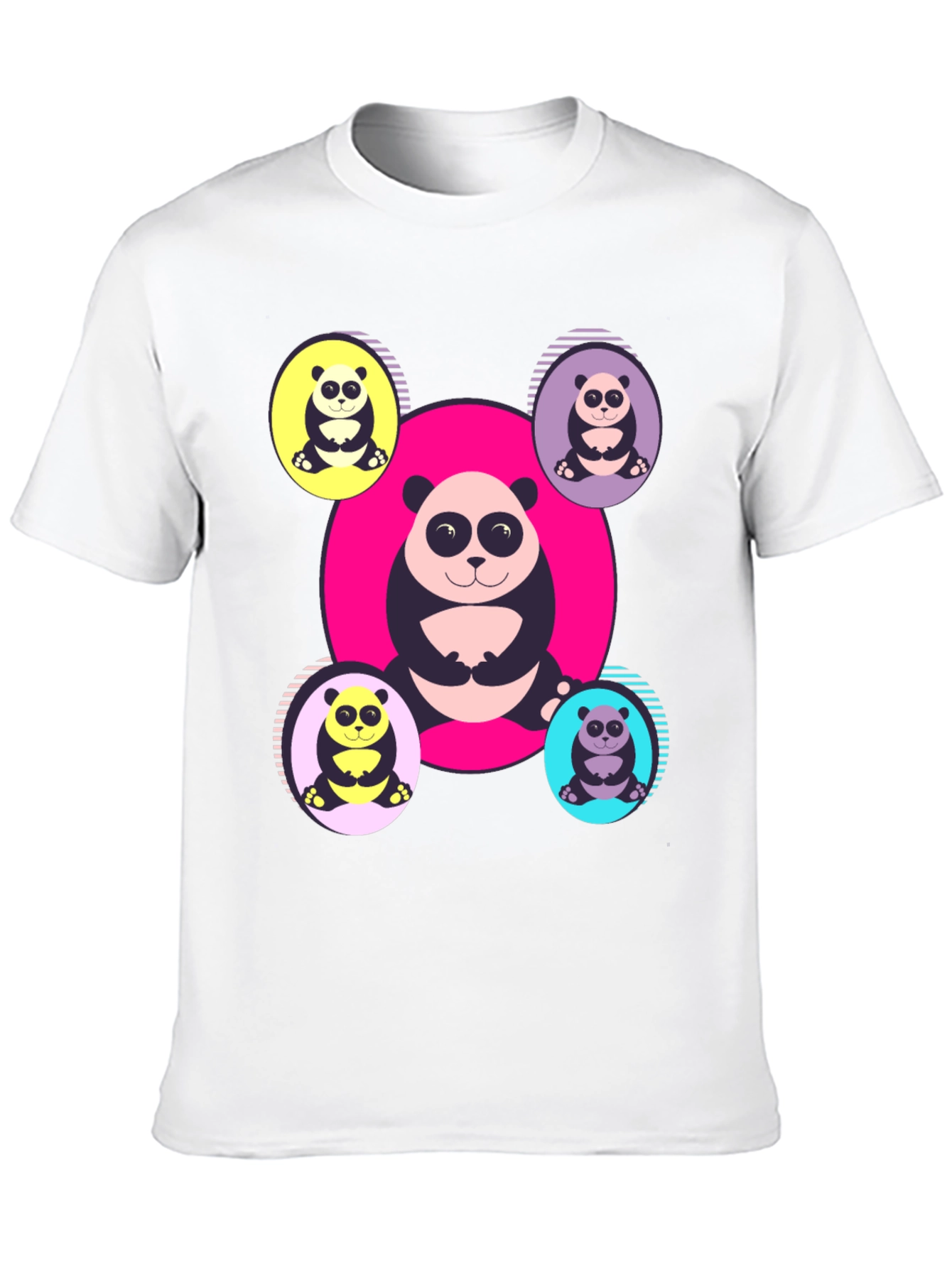 Panda Print T-Shirt - Unique Graphic Tee