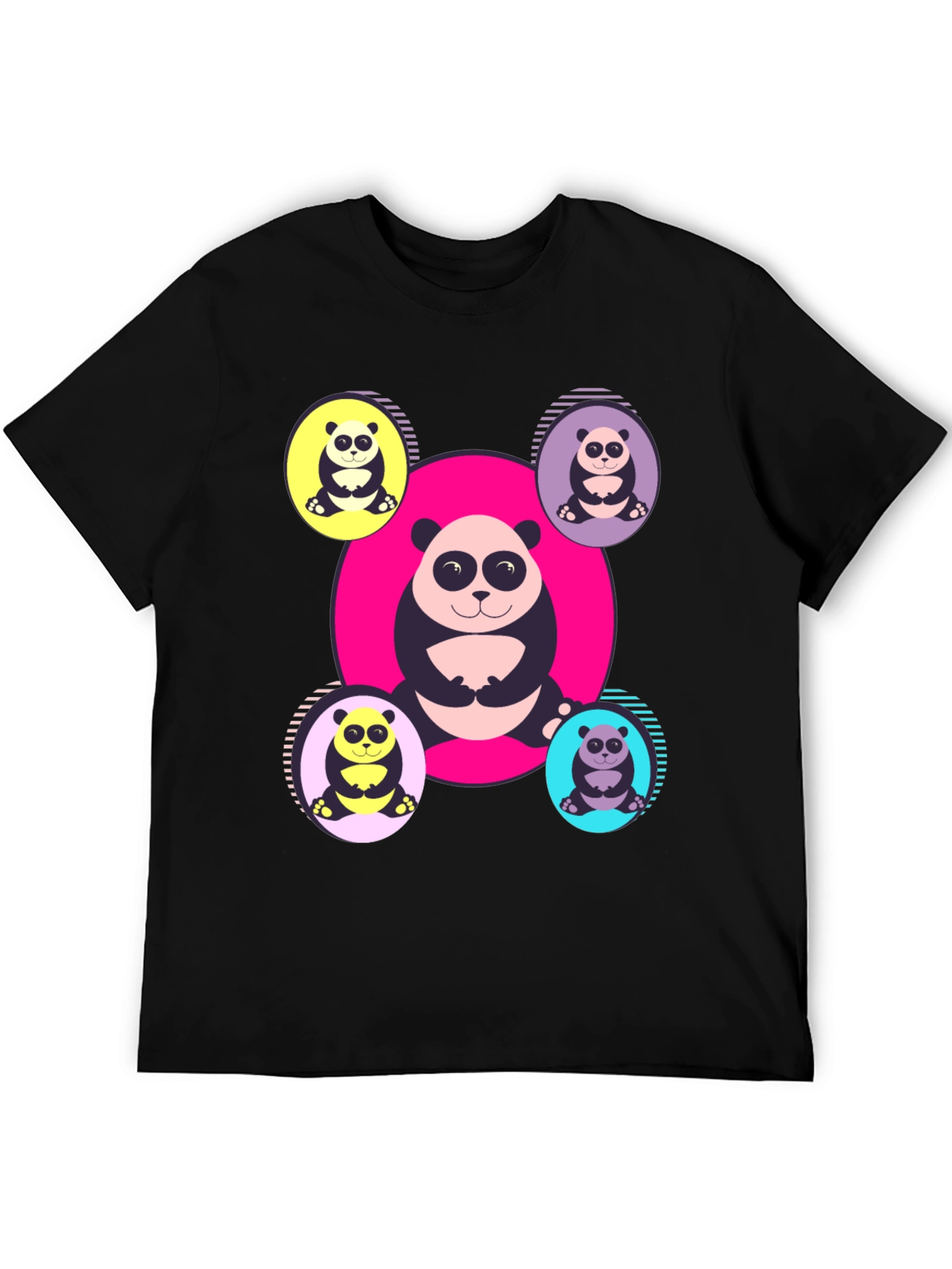 Panda Print T-Shirt - Unique Graphic Tee