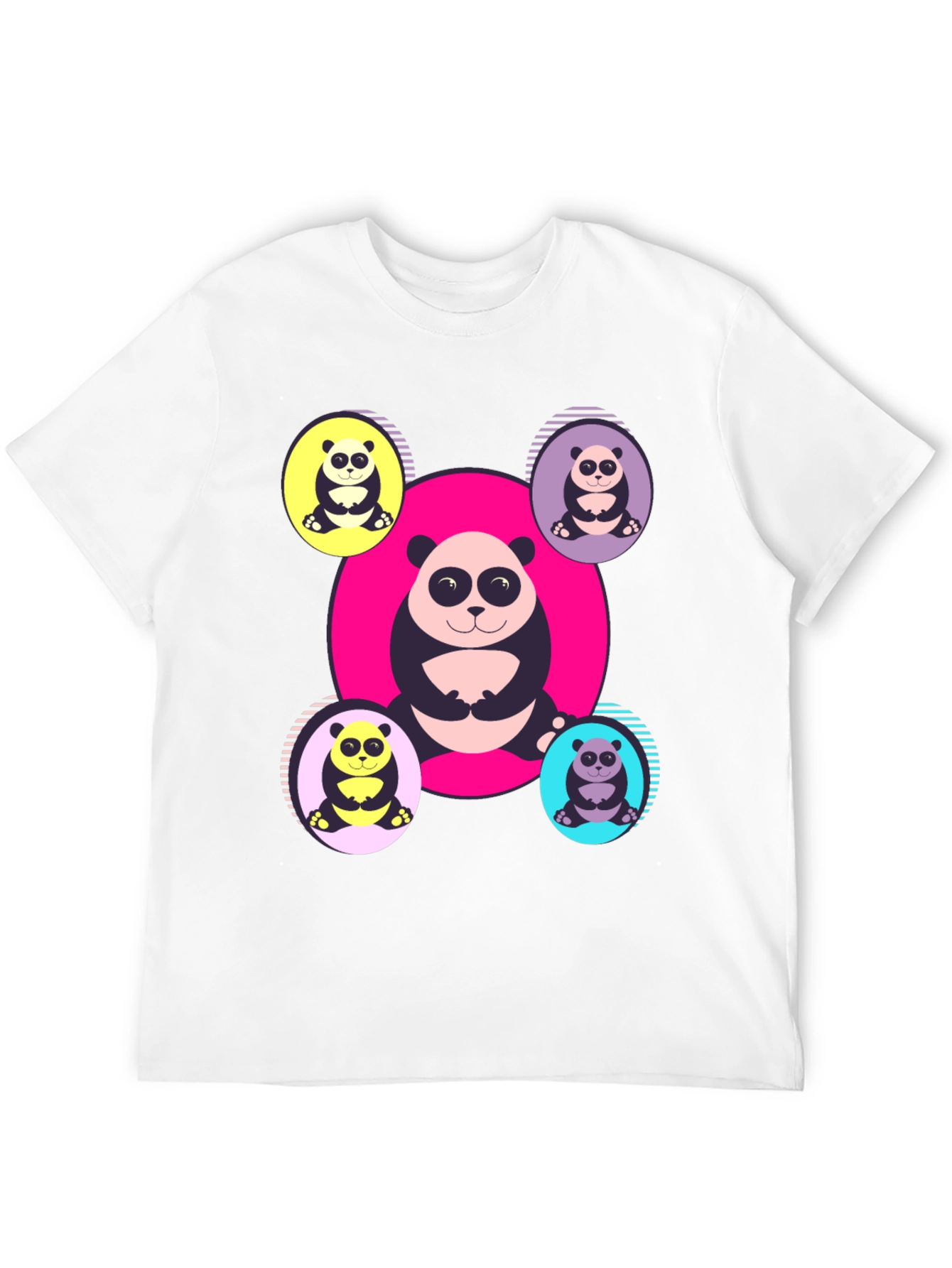 Panda Print T-Shirt - Unique Graphic Tee