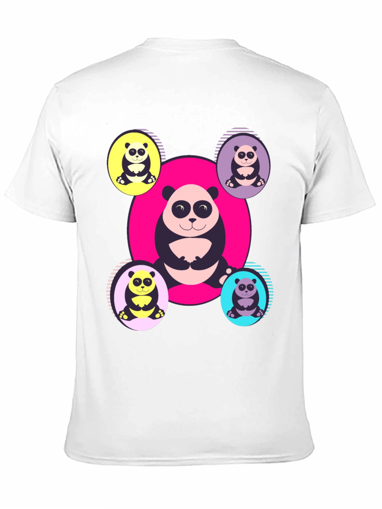 Panda Print T-Shirt - Unique Graphic Tee