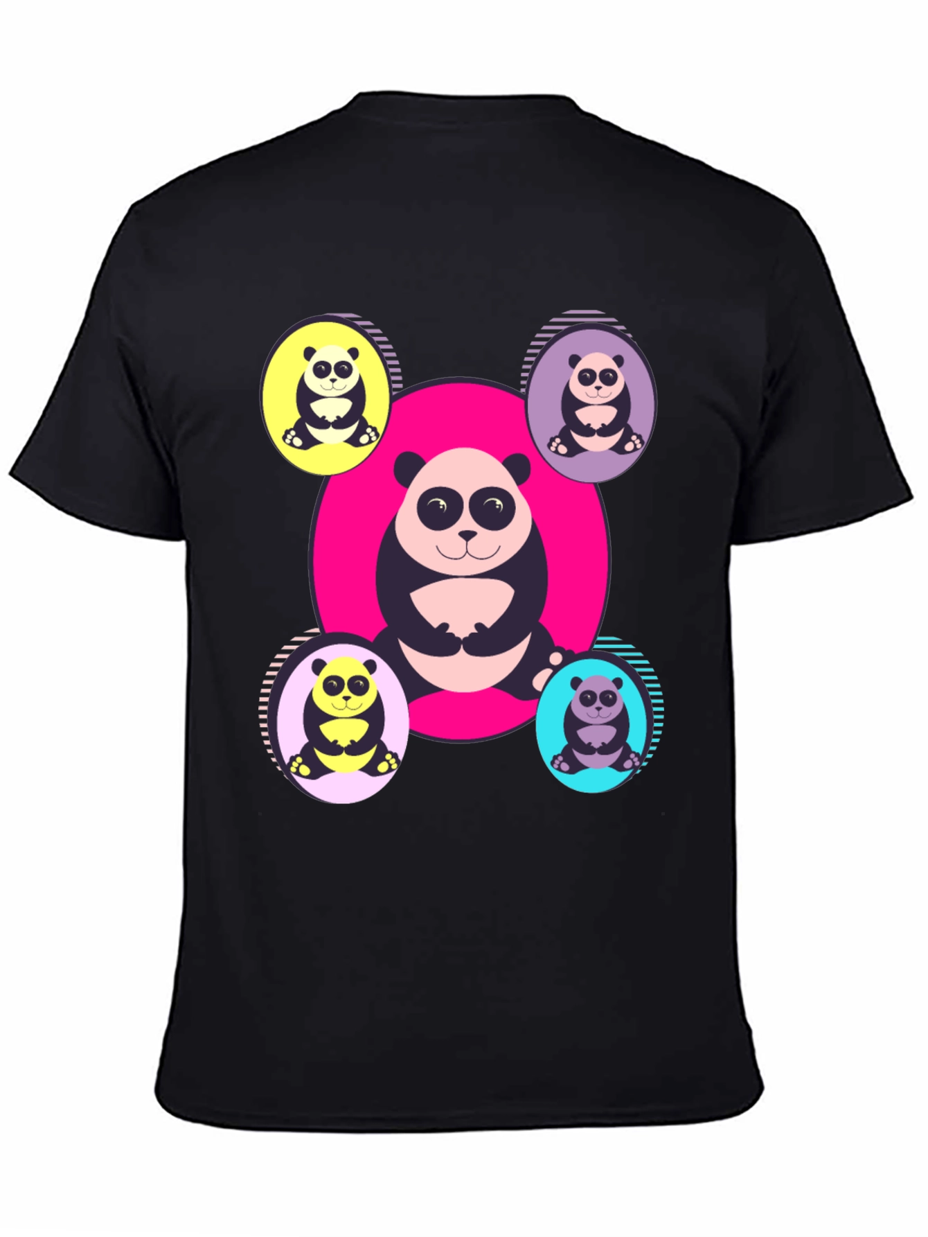 Panda Print T-Shirt - Unique Graphic Tee
