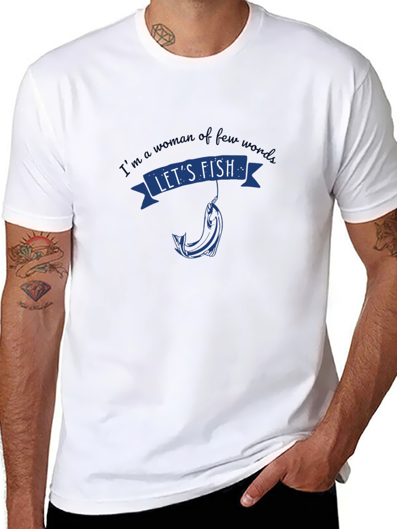 Lets Fish Mens T-Shirt - Fisherman Gift