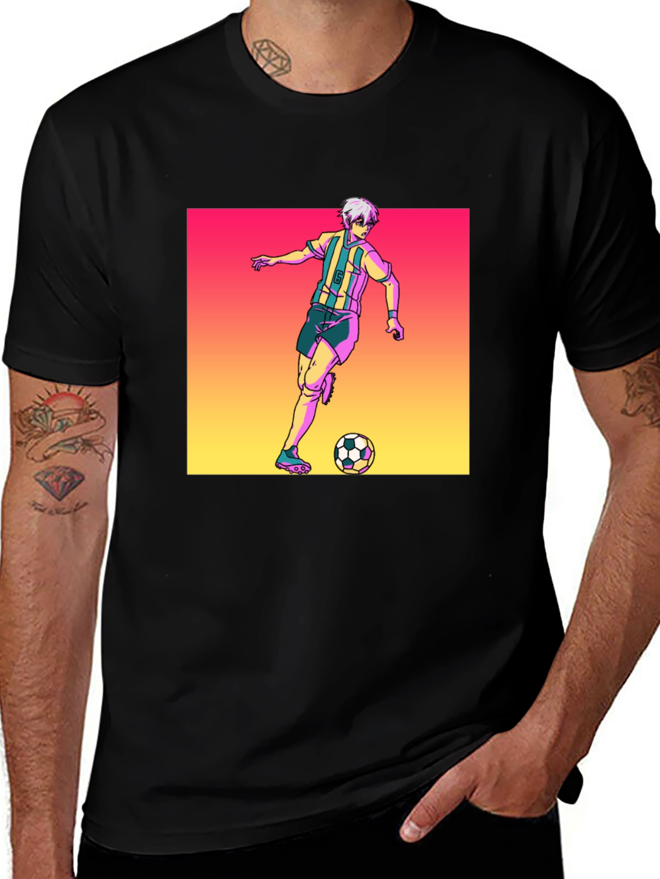 Soccer Player Graphic T-Shirt
