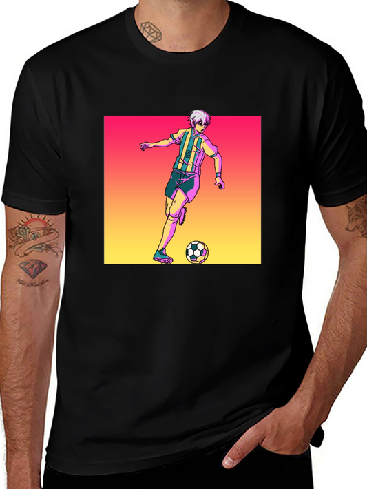 Soccer Player Graphic T-Shirt