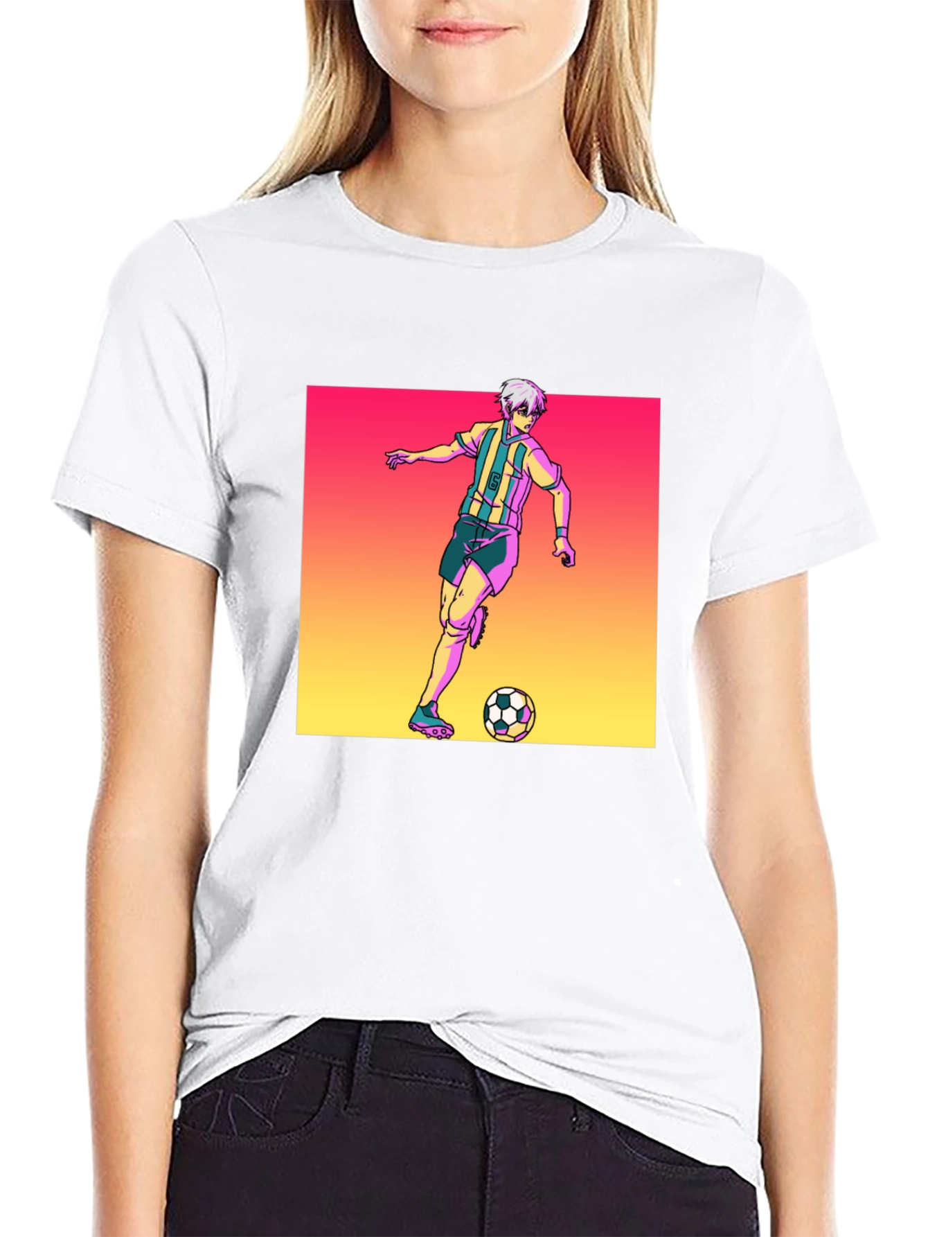 Soccer Player Graphic T-Shirt