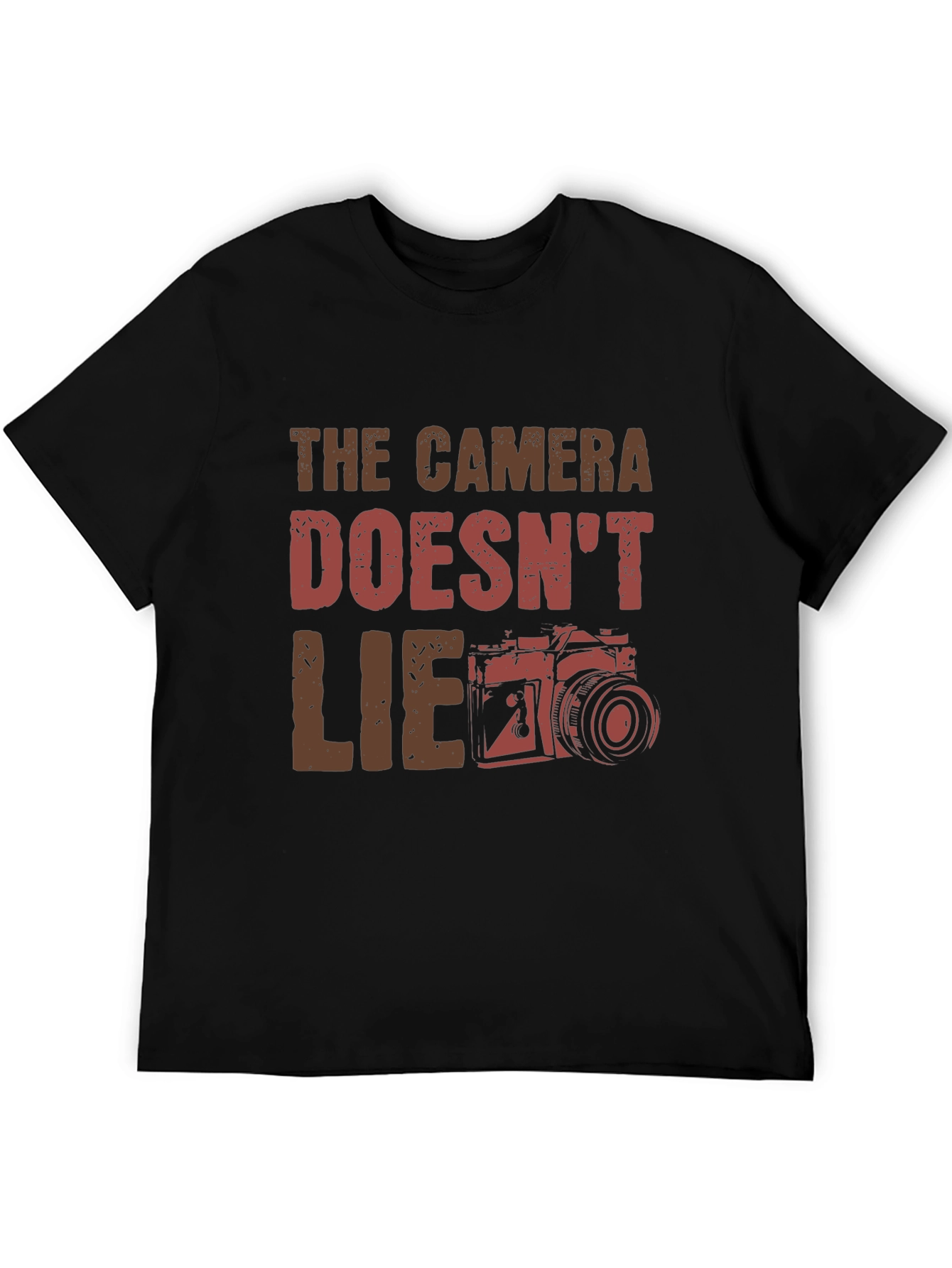 The Camera Doesnt Lie Graphic Tee - Black