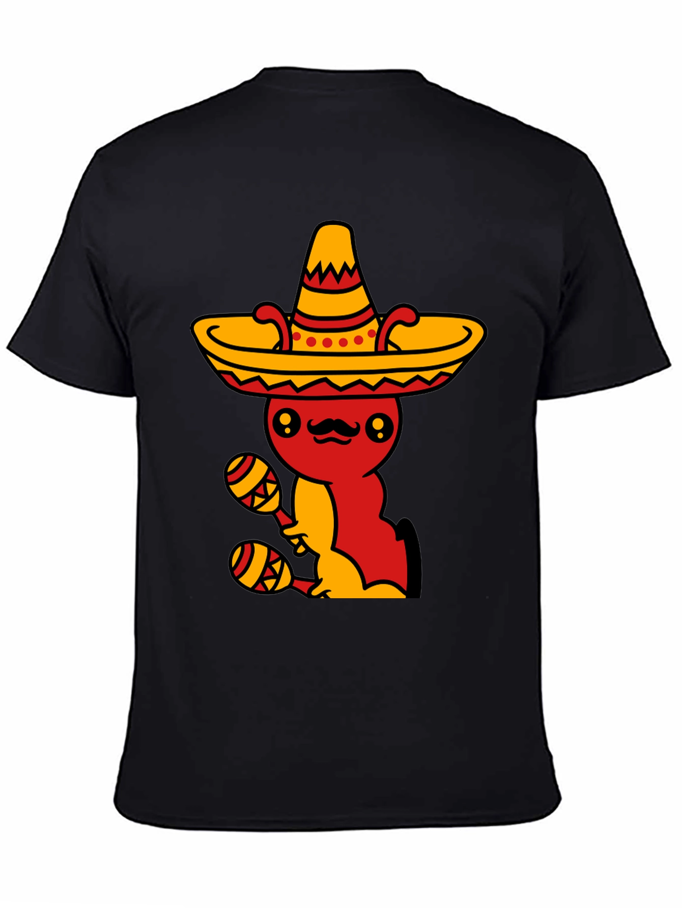Mexican Fiesta T-Shirt - Fun Sombrero & Maracas Design
