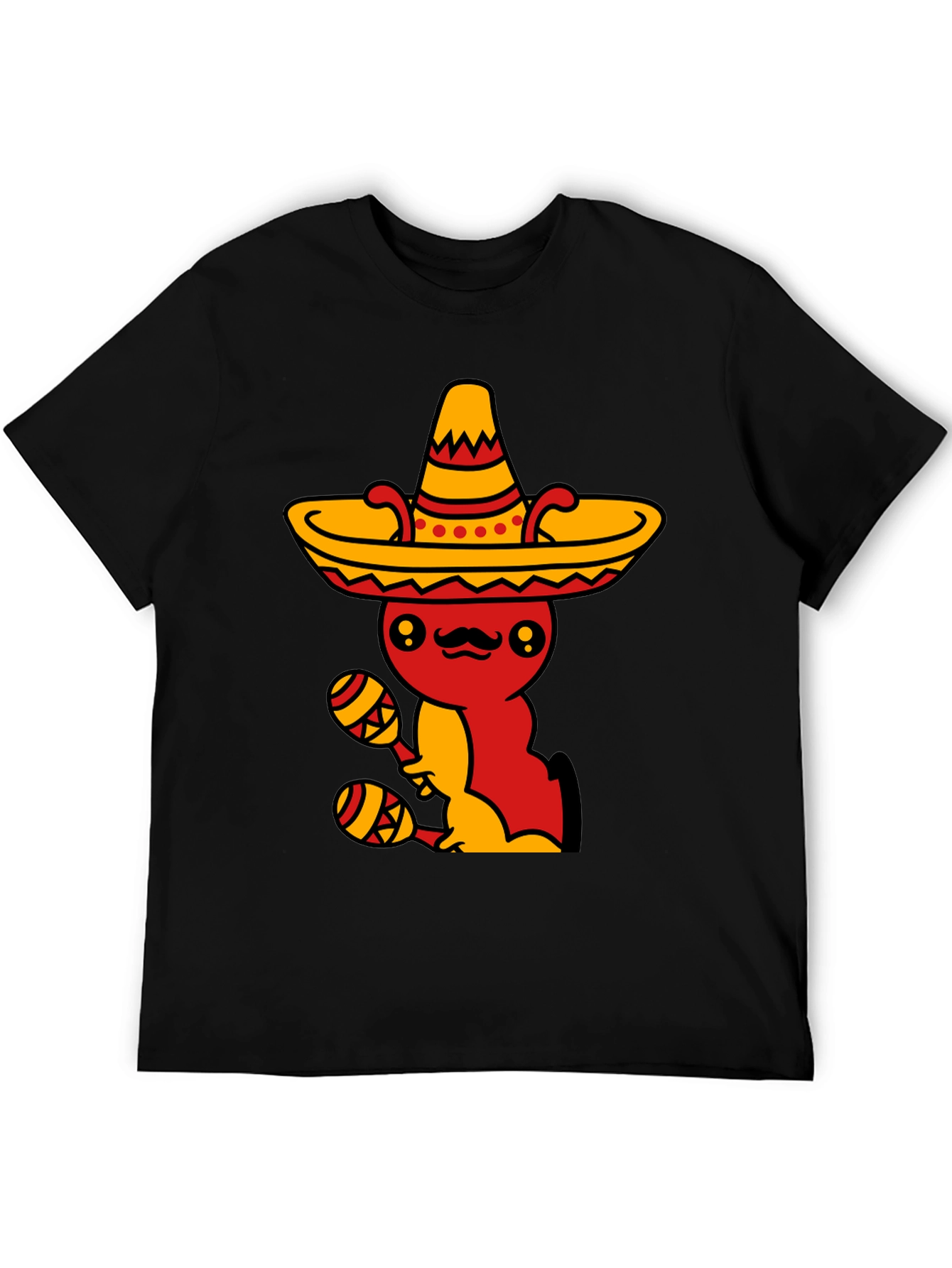 Mexican Fiesta T-Shirt - Fun Sombrero & Maracas Design