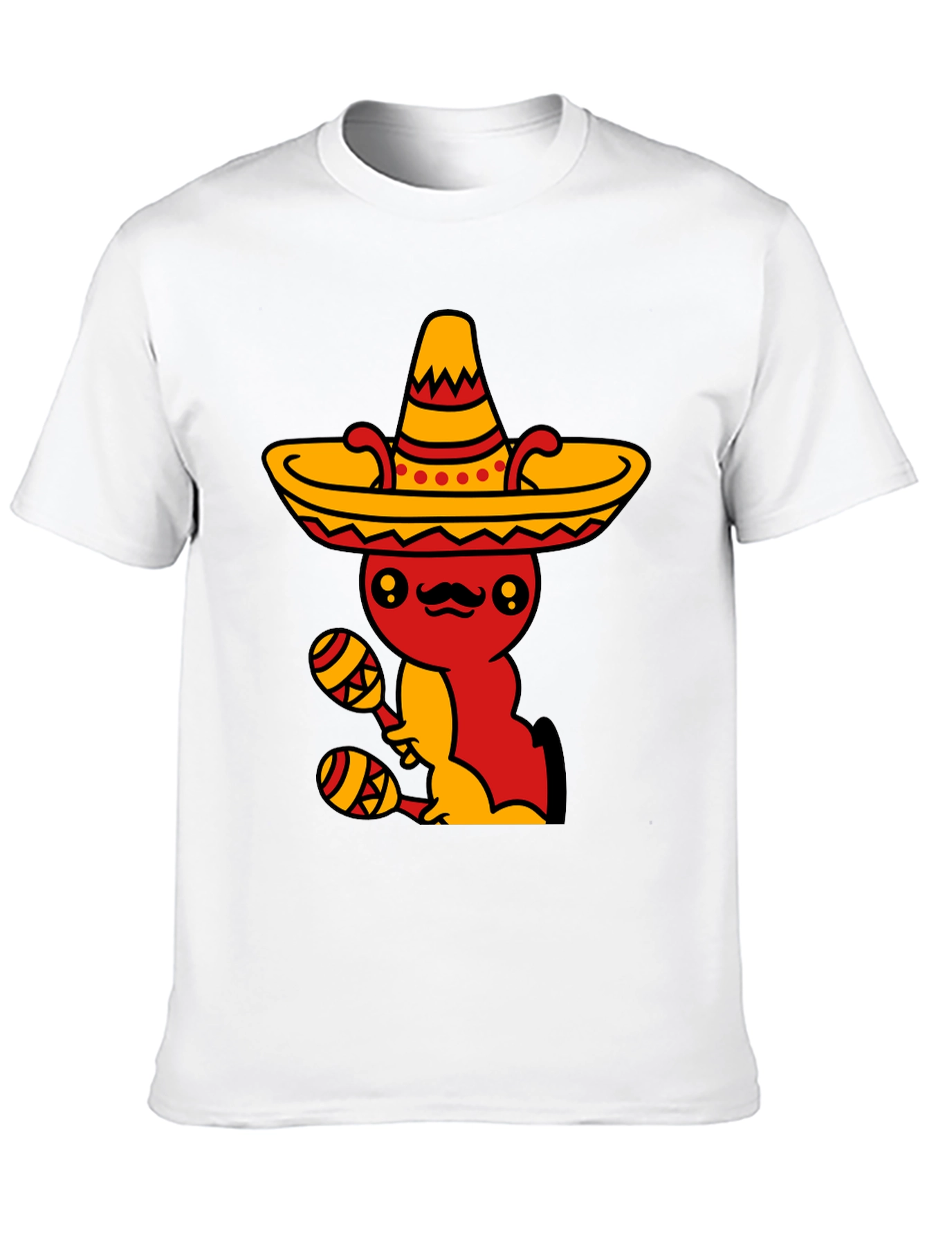 Mexican Fiesta T-Shirt - Fun Sombrero & Maracas Design