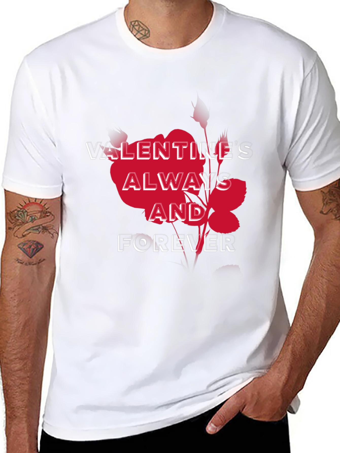 Valentines Always and Forever Graphic Tee