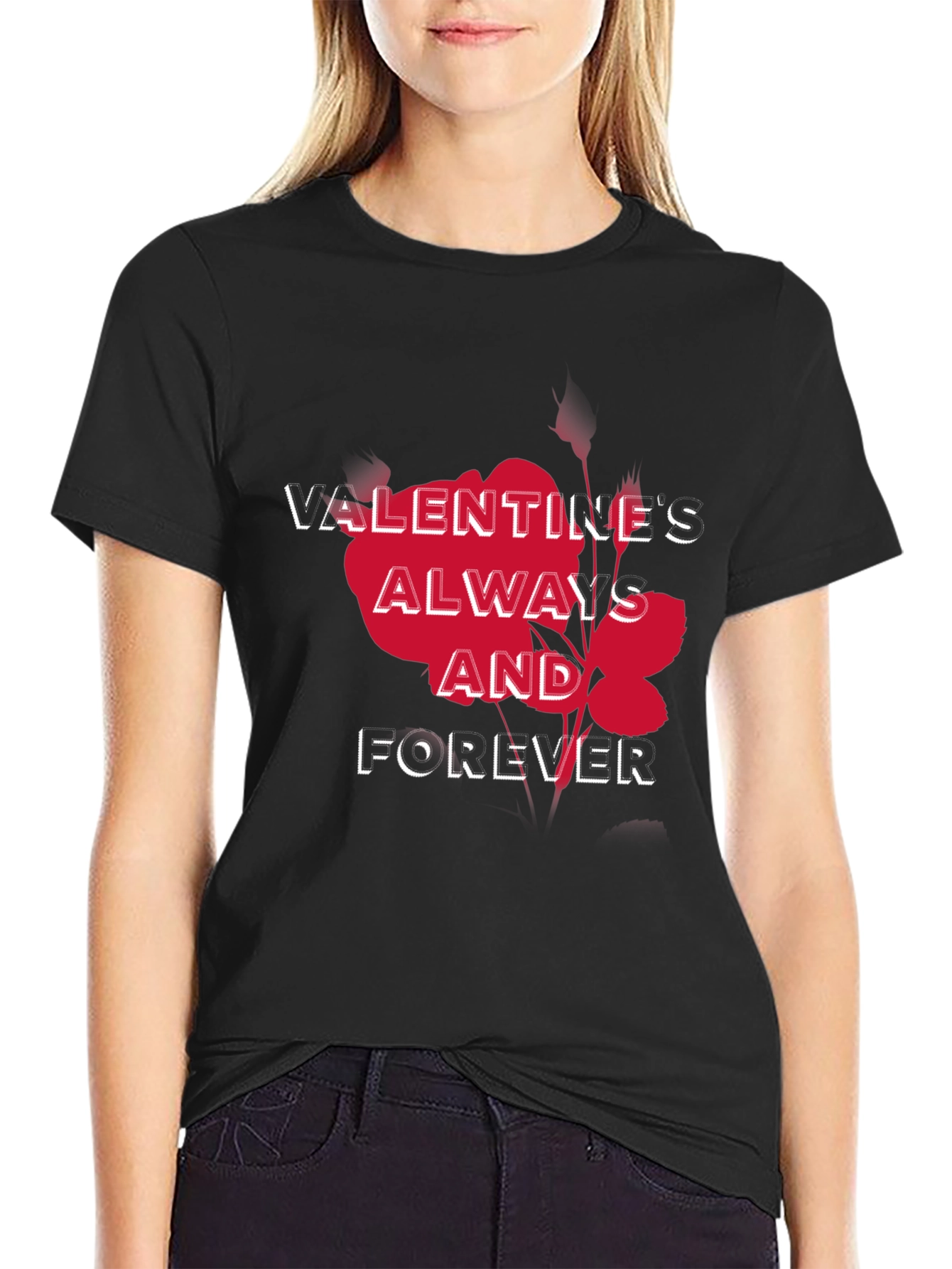 Valentines Always and Forever Graphic Tee