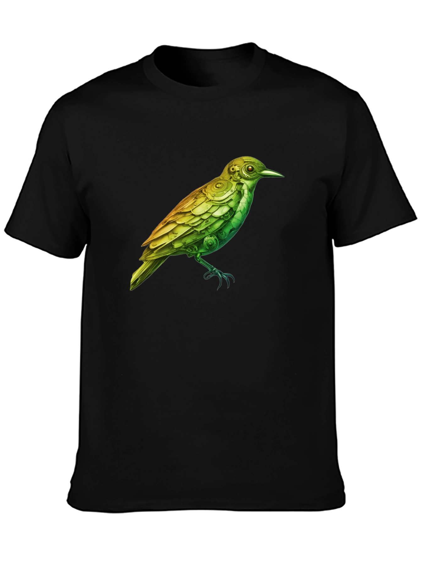 Steampunk Bird Graphic Tee - Unique Design