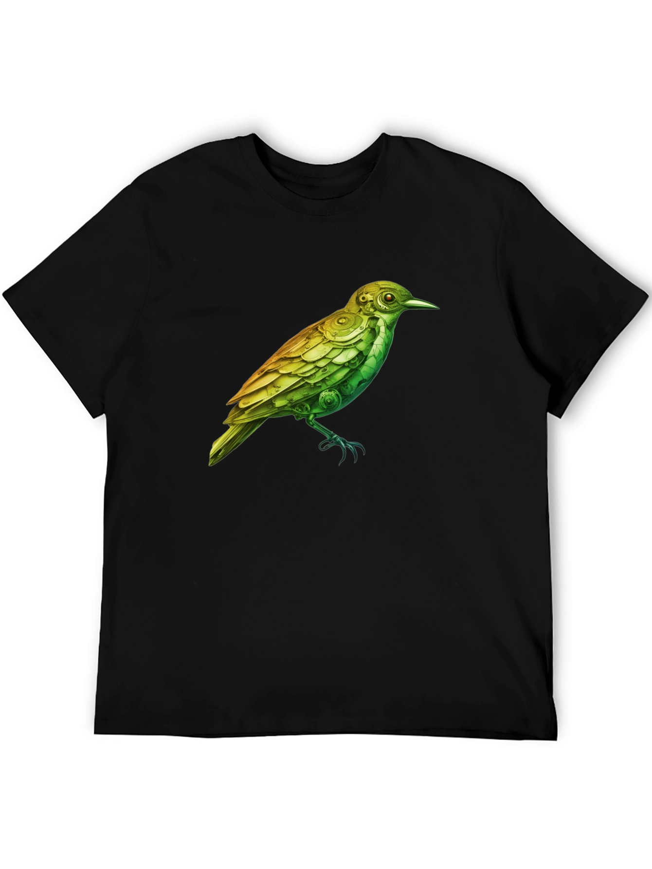 Steampunk Bird Graphic Tee - Unique Design