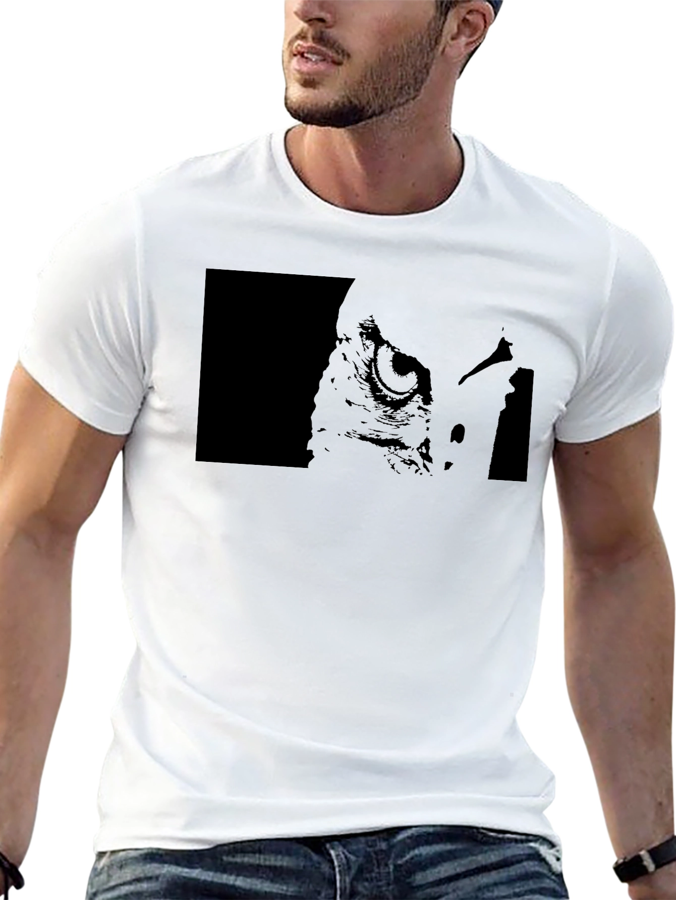 Mysterious Owl Graphic Black T-Shirt