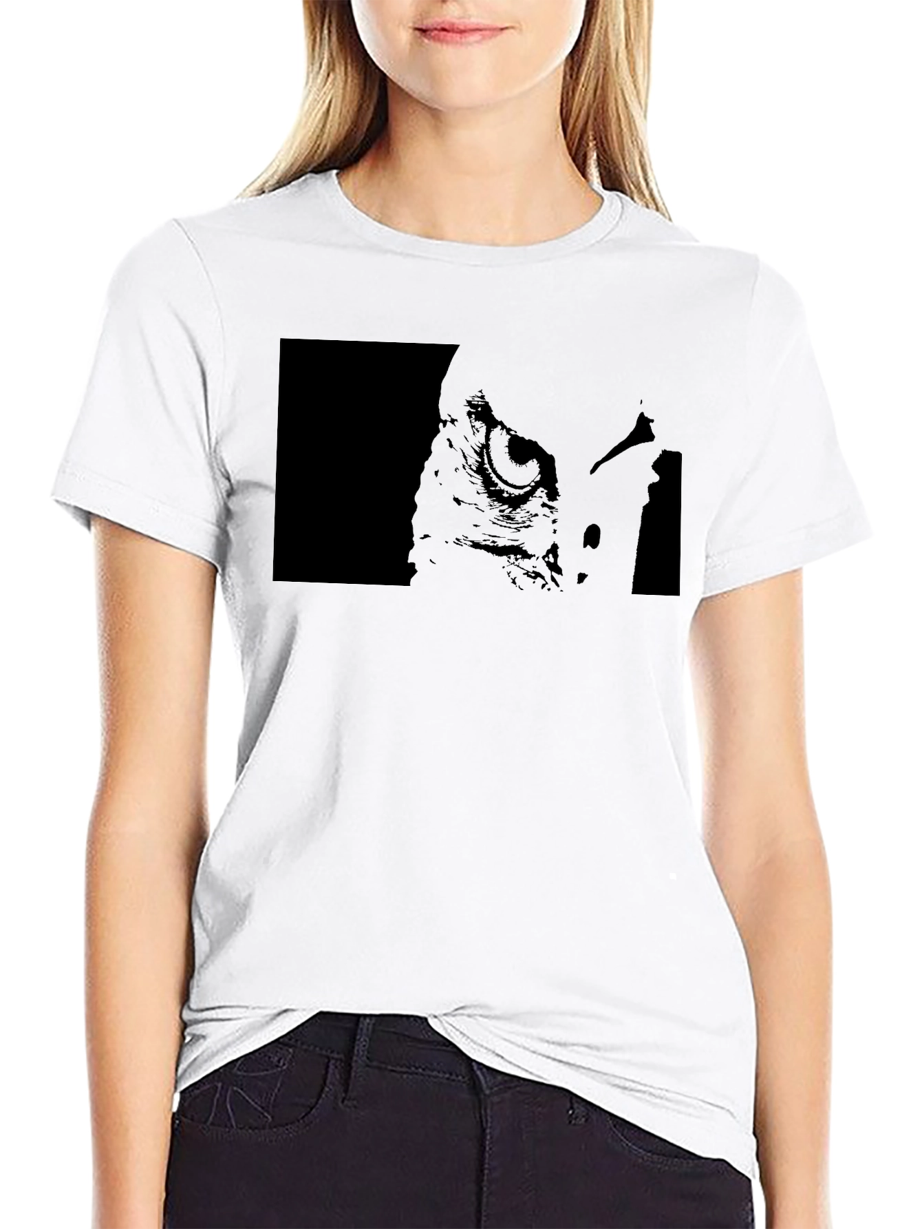 Mysterious Owl Graphic Black T-Shirt