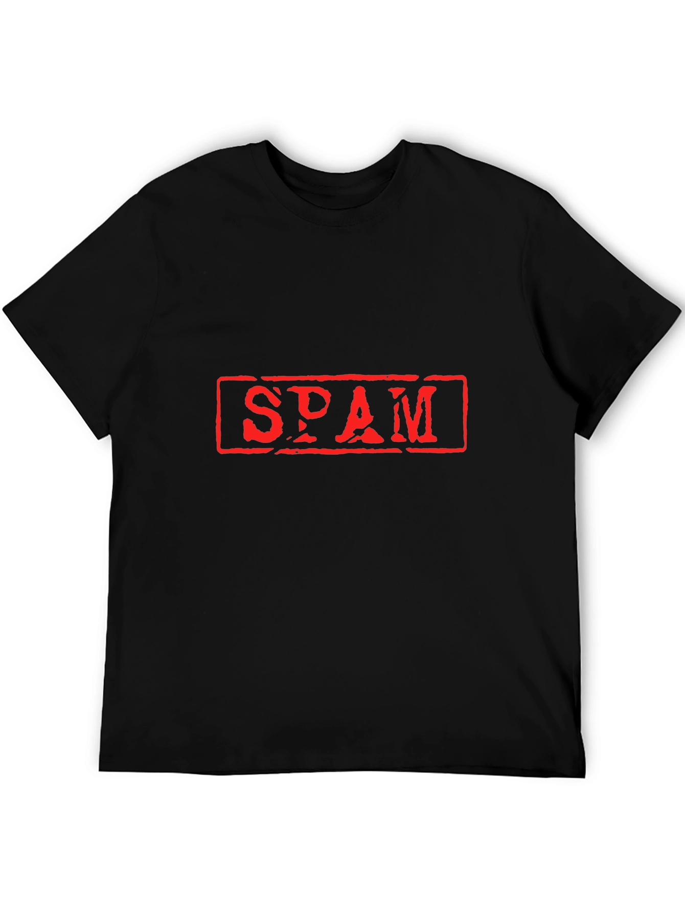 Mens Black SPAM Graphic T-Shirt - Novelty Tee