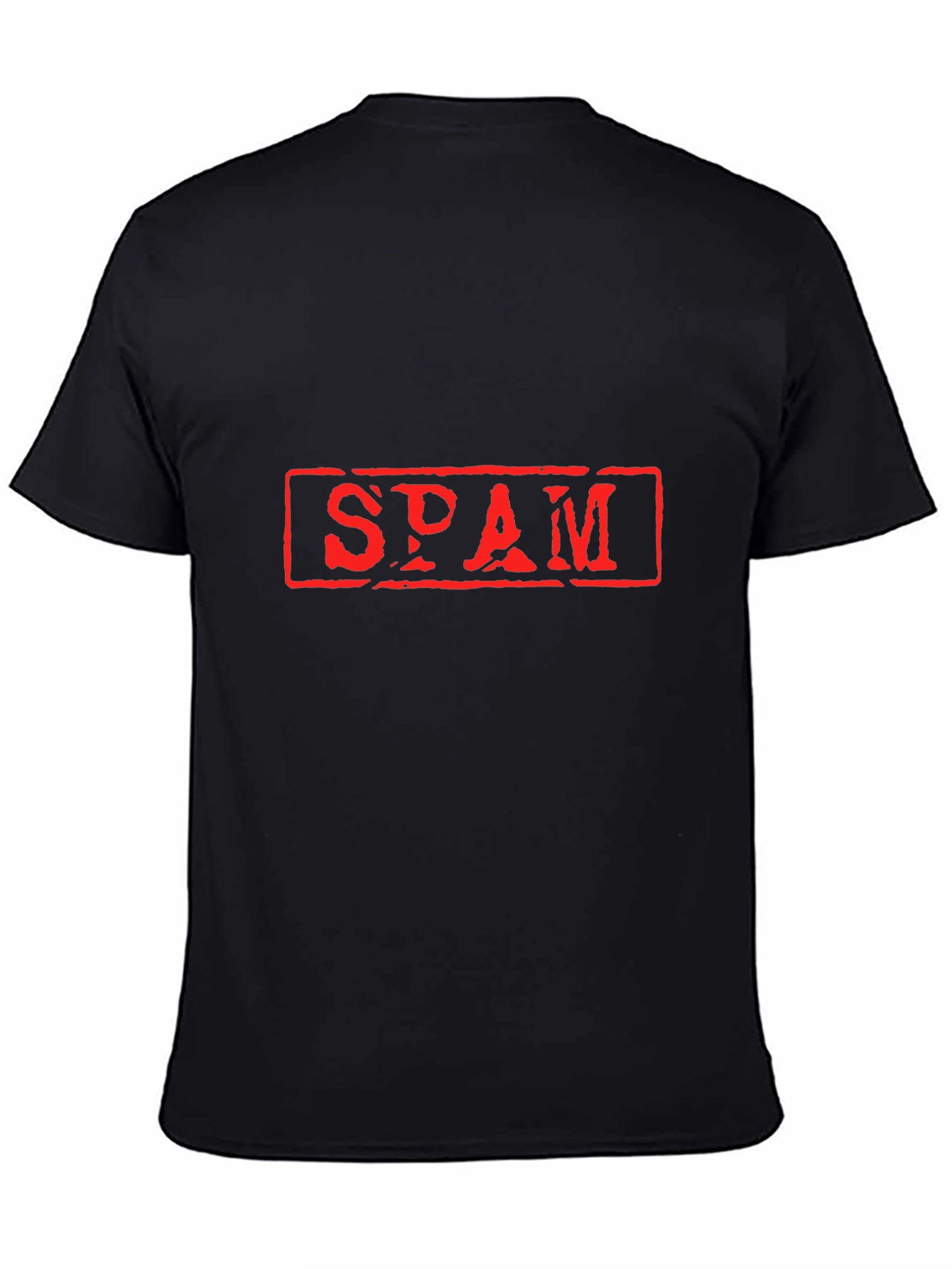 Mens Black SPAM Graphic T-Shirt - Novelty Tee