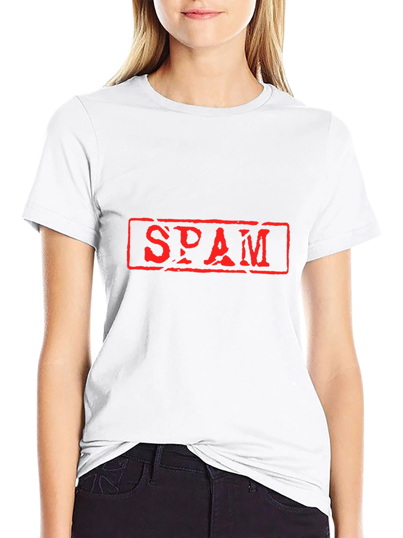 Mens Black SPAM Graphic T-Shirt - Novelty Tee