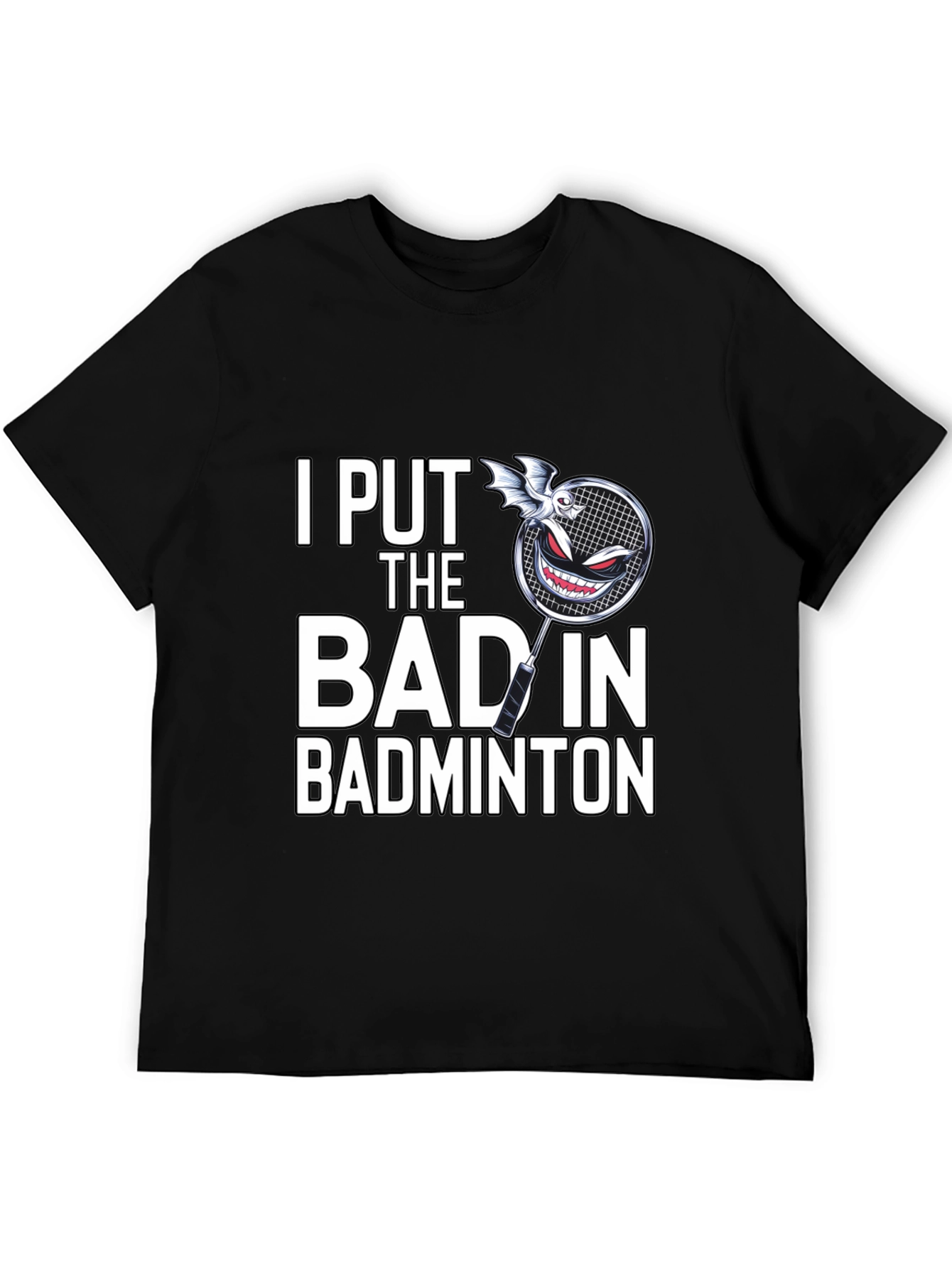 Badminton Player Funny Graphic Tee Shirt