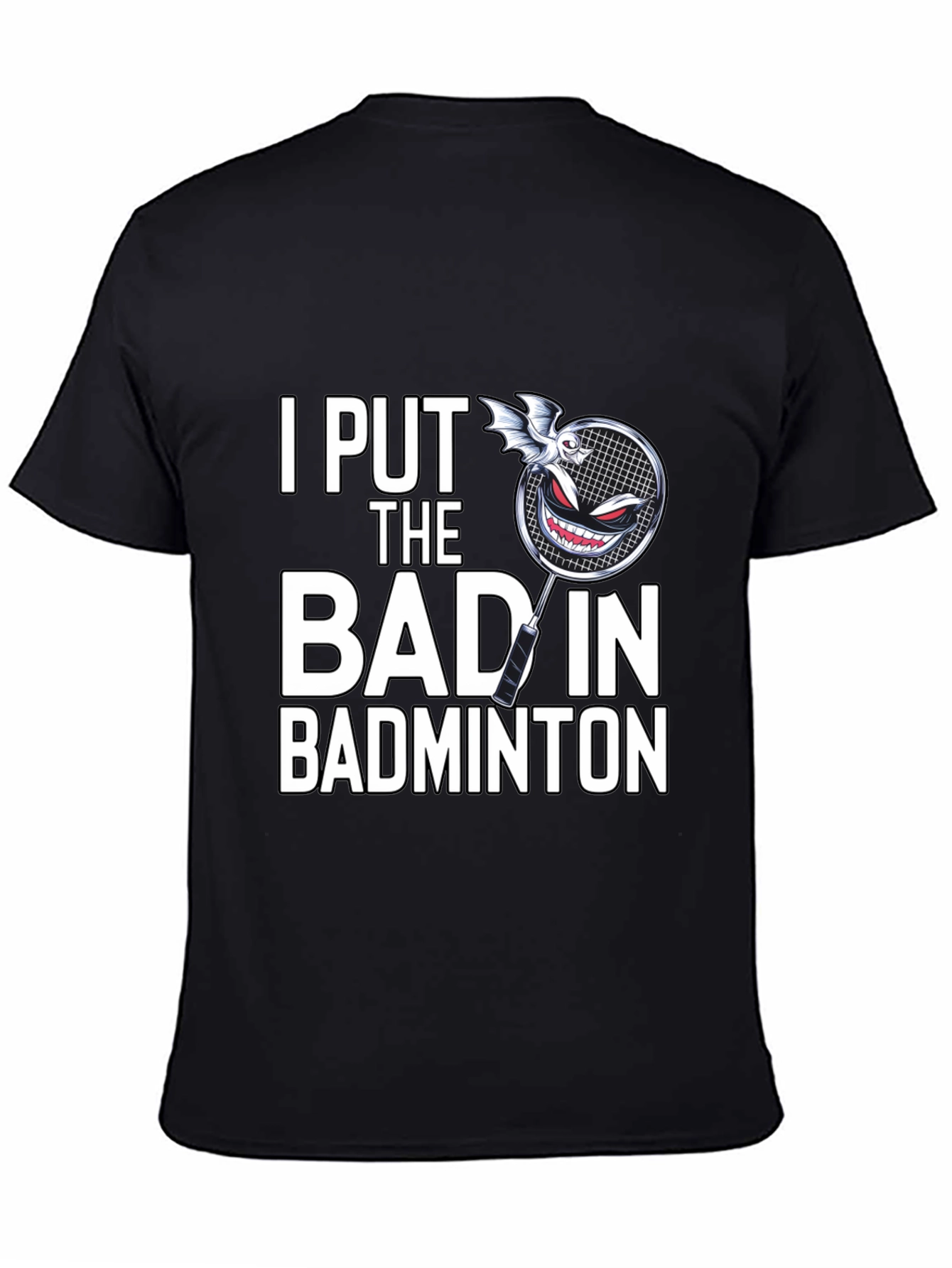 Badminton Player Funny Graphic Tee Shirt