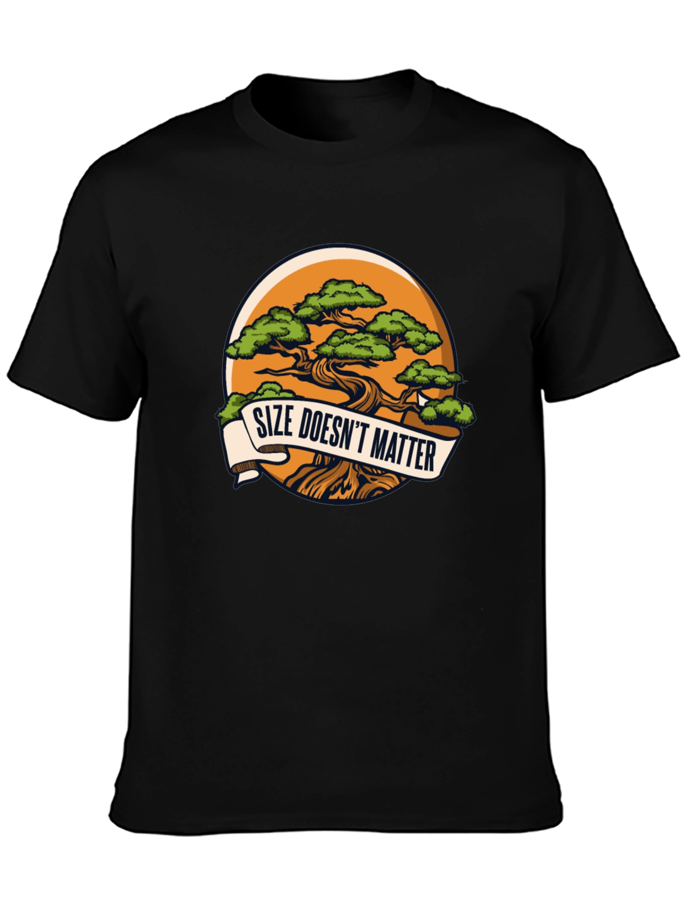 Size Doesnt Matter Bonsai Tree Graphic Tee
