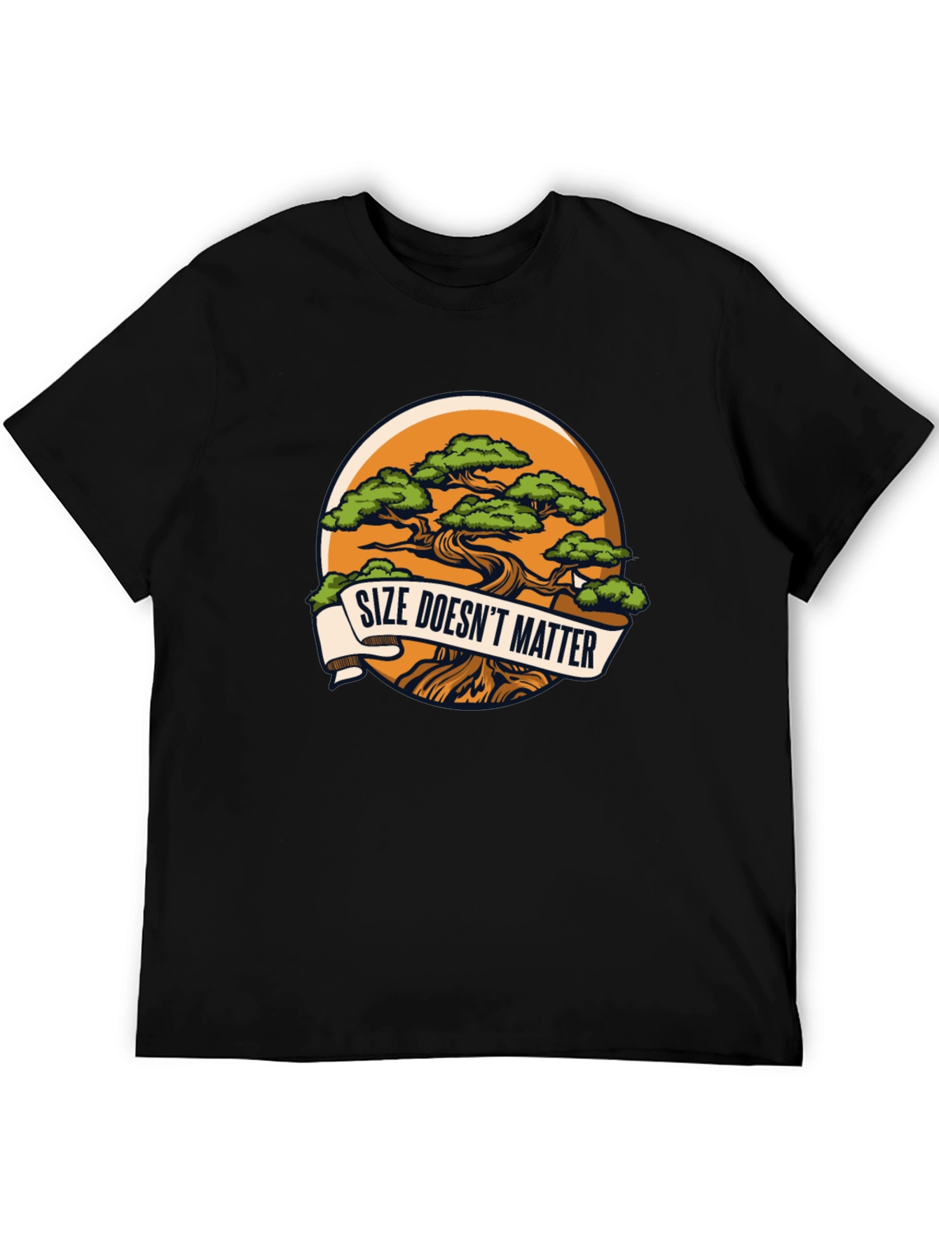 Size Doesnt Matter Bonsai Tree Graphic Tee