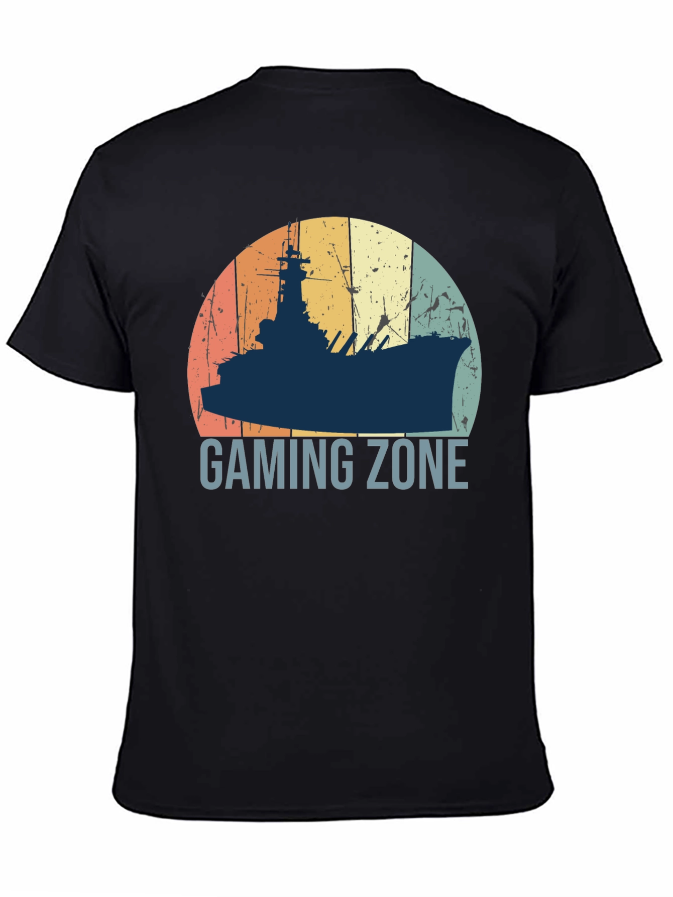 Gaming Zone Battleship T-Shirt - Retro Style