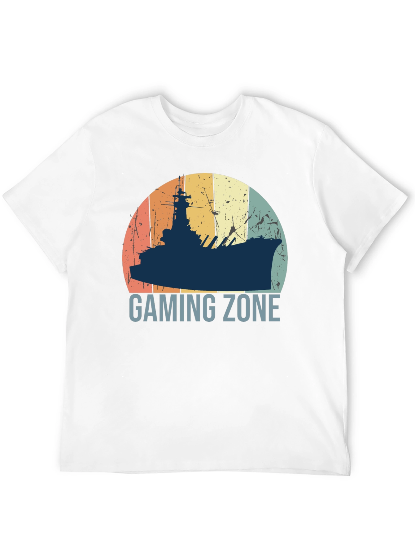 Gaming Zone Battleship T-Shirt - Retro Style