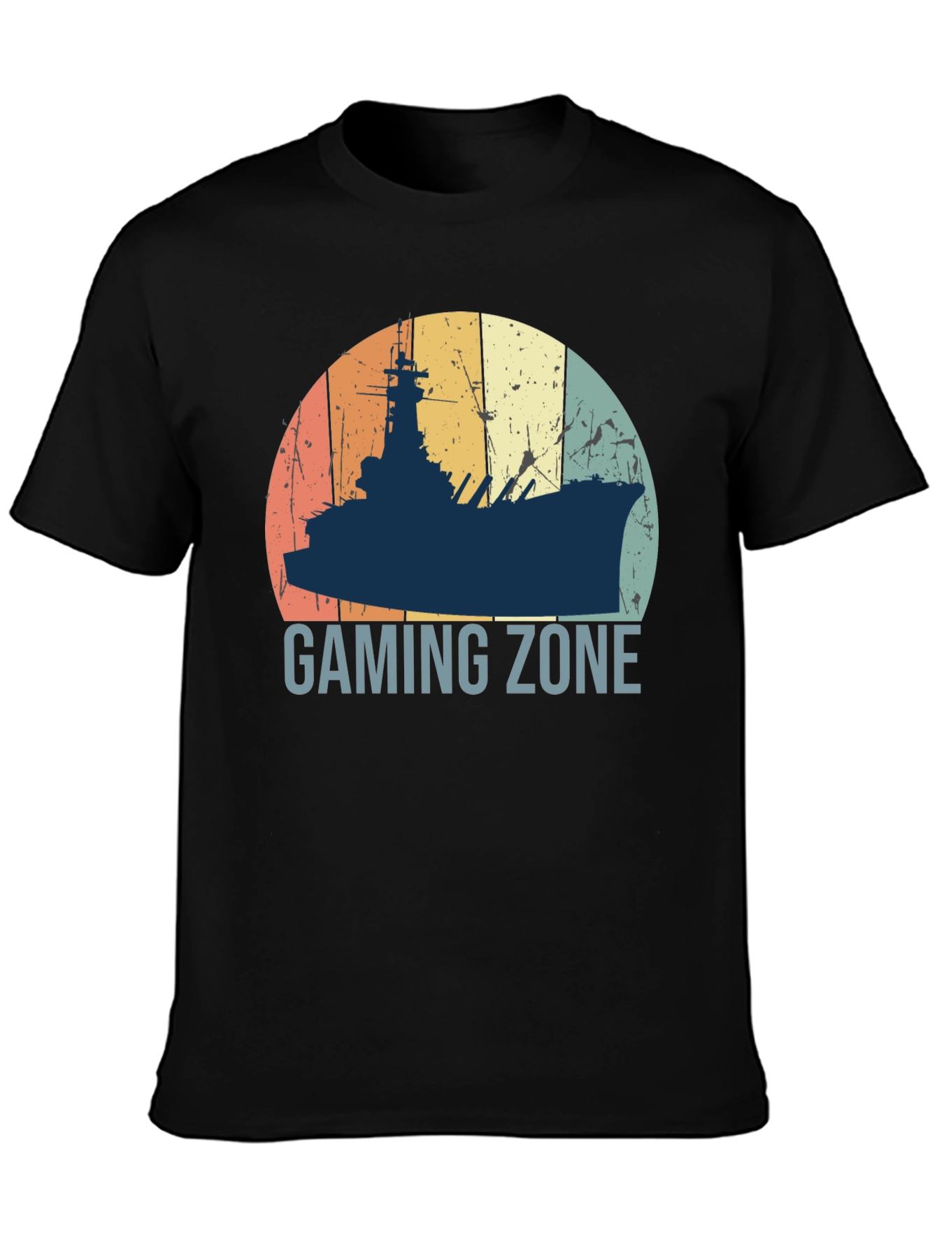 Gaming Zone Battleship T-Shirt - Retro Style