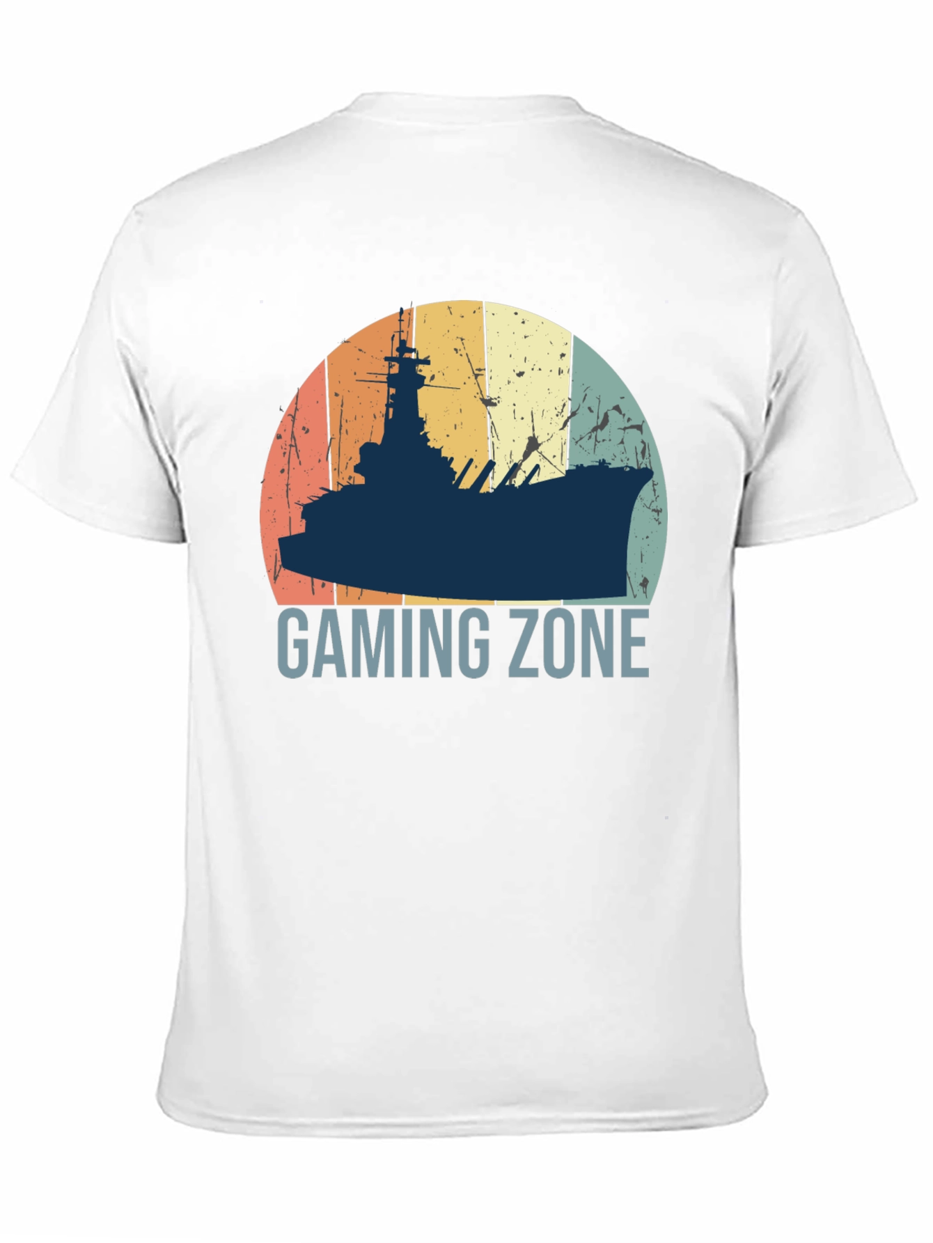 Gaming Zone Battleship T-Shirt - Retro Style