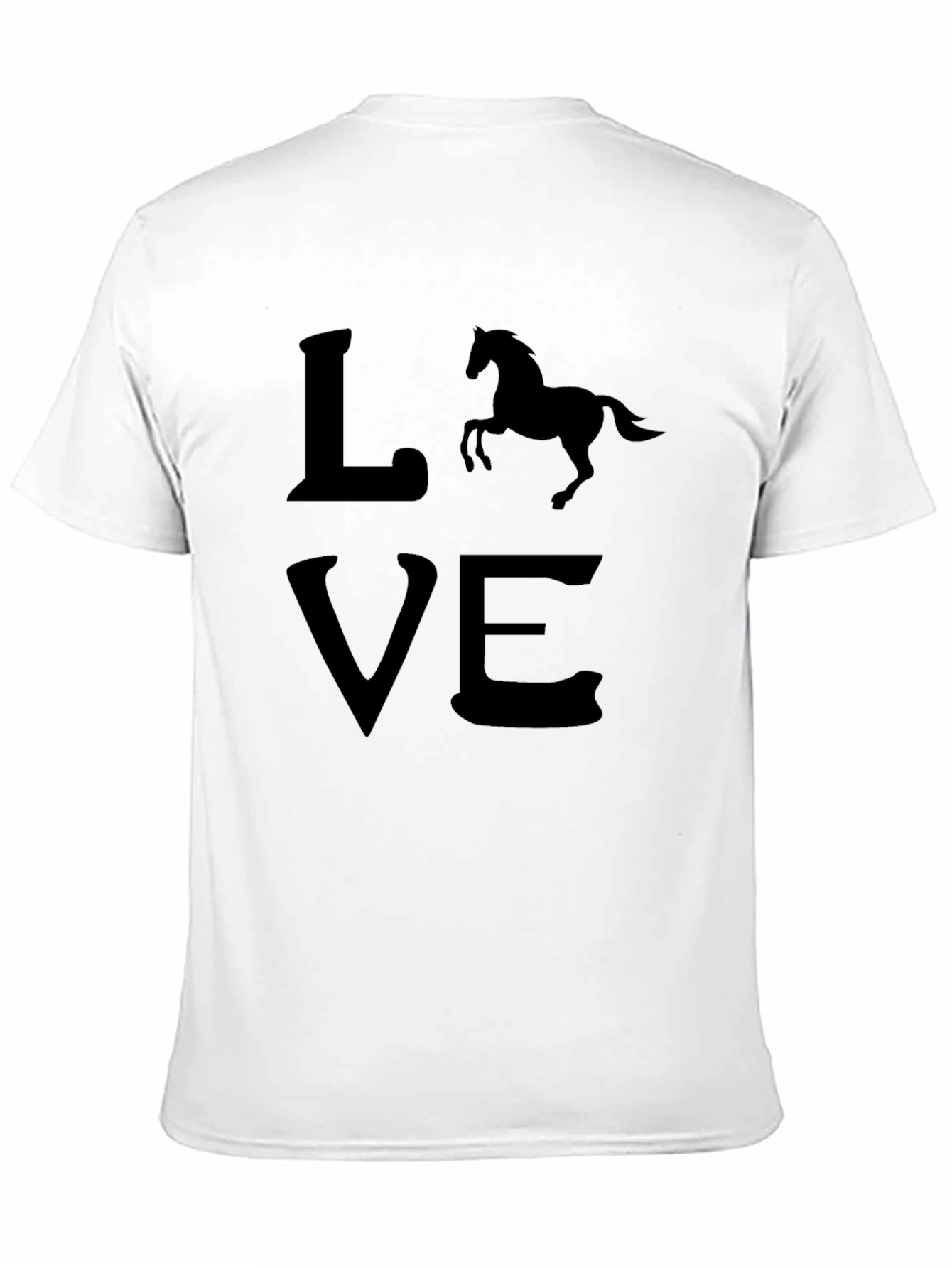 Horse Love Black T-Shirt - Equestrian Style