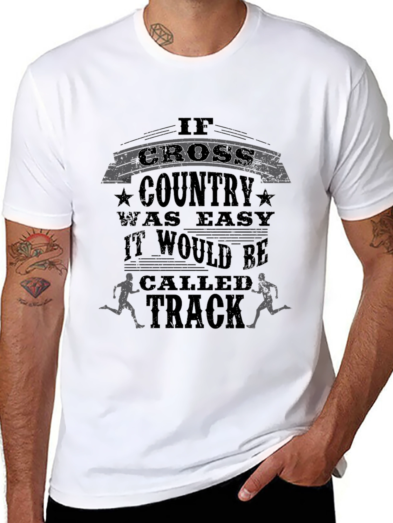 Cross Country Running T-Shirt - If It Was Easy