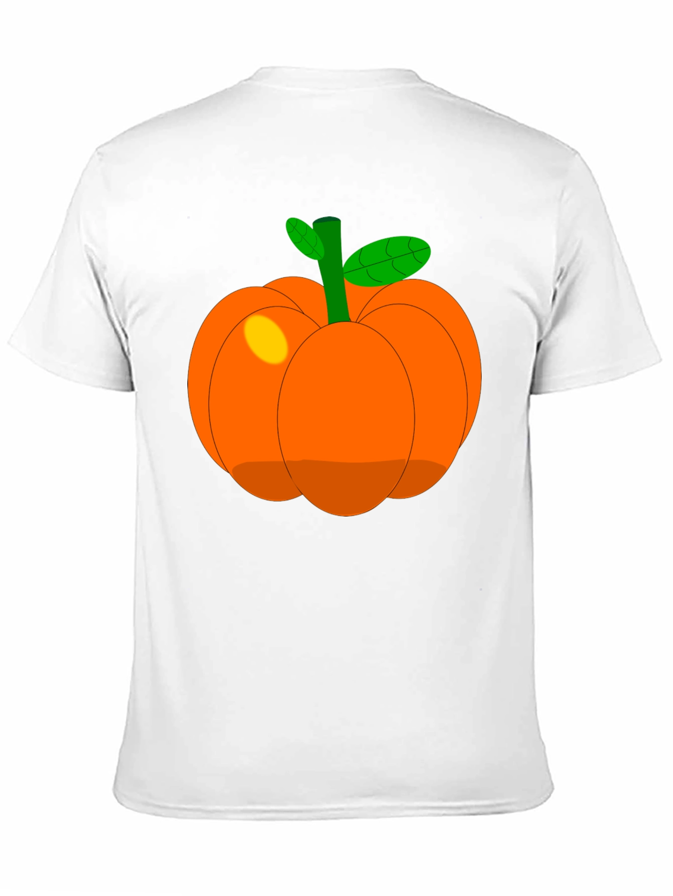 Whimsical Pumpkin Graphic T-Shirt - Black