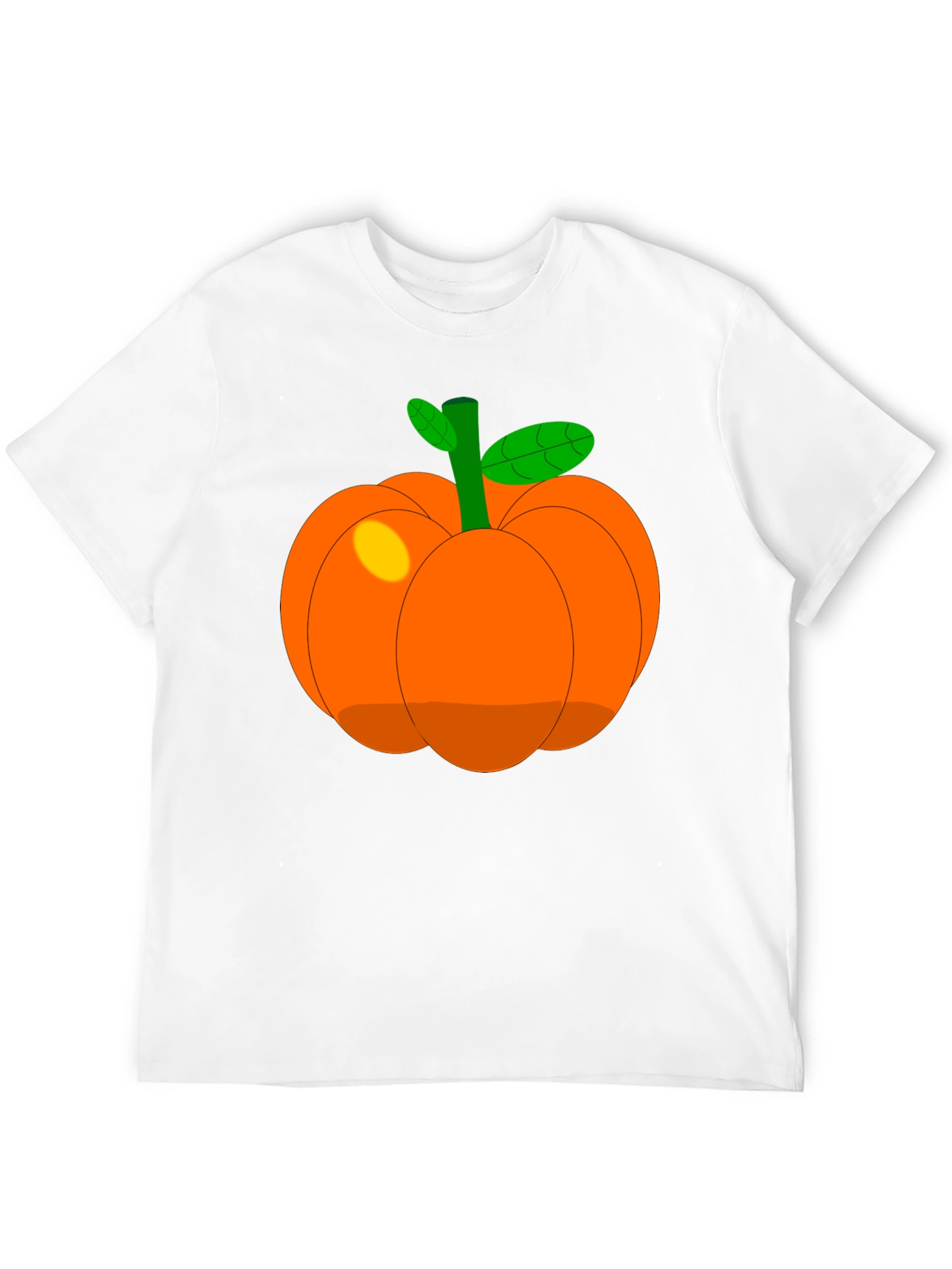 Whimsical Pumpkin Graphic T-Shirt - Black