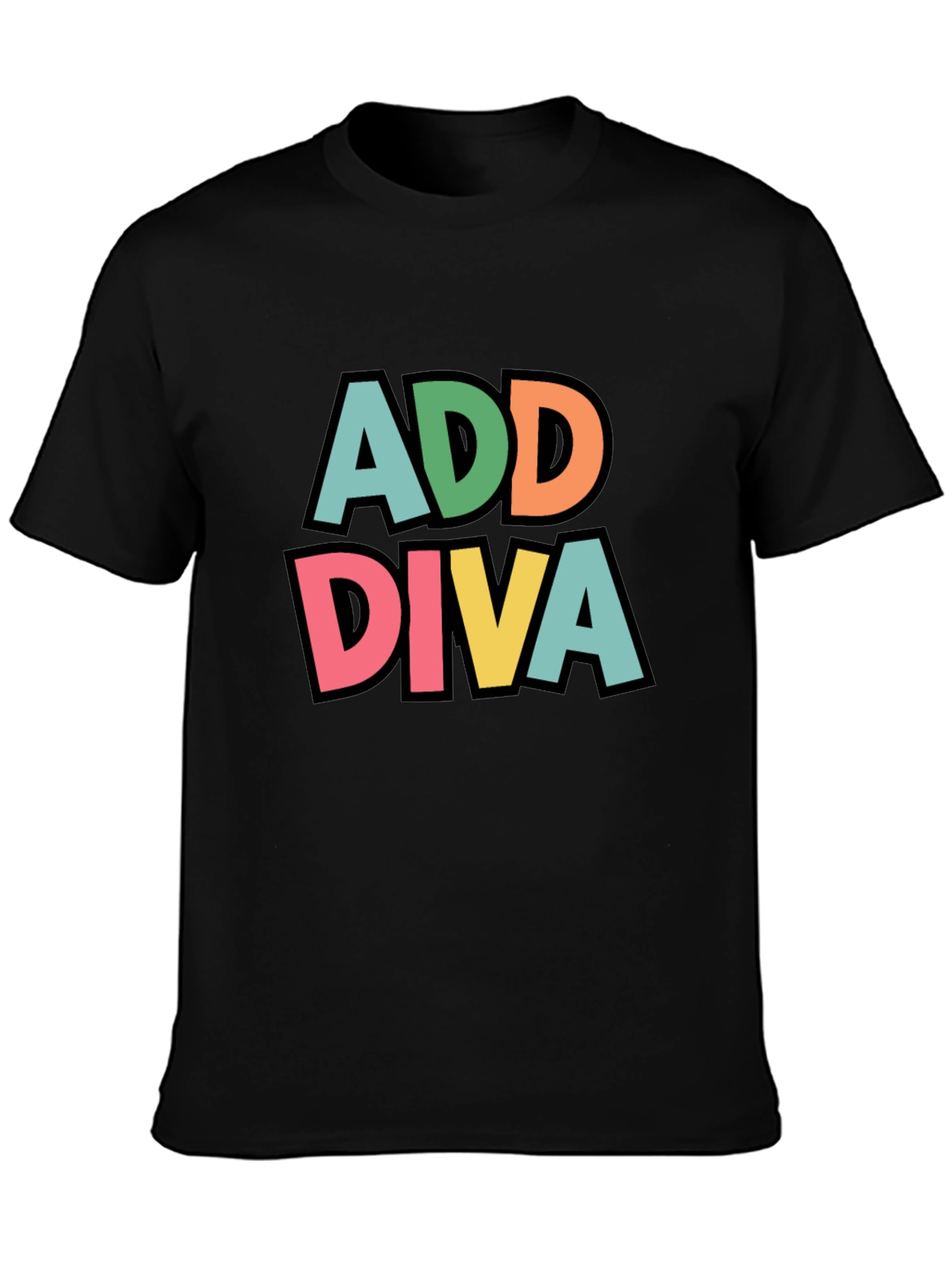 Add Diva Graphic Tee - Black T-Shirt
