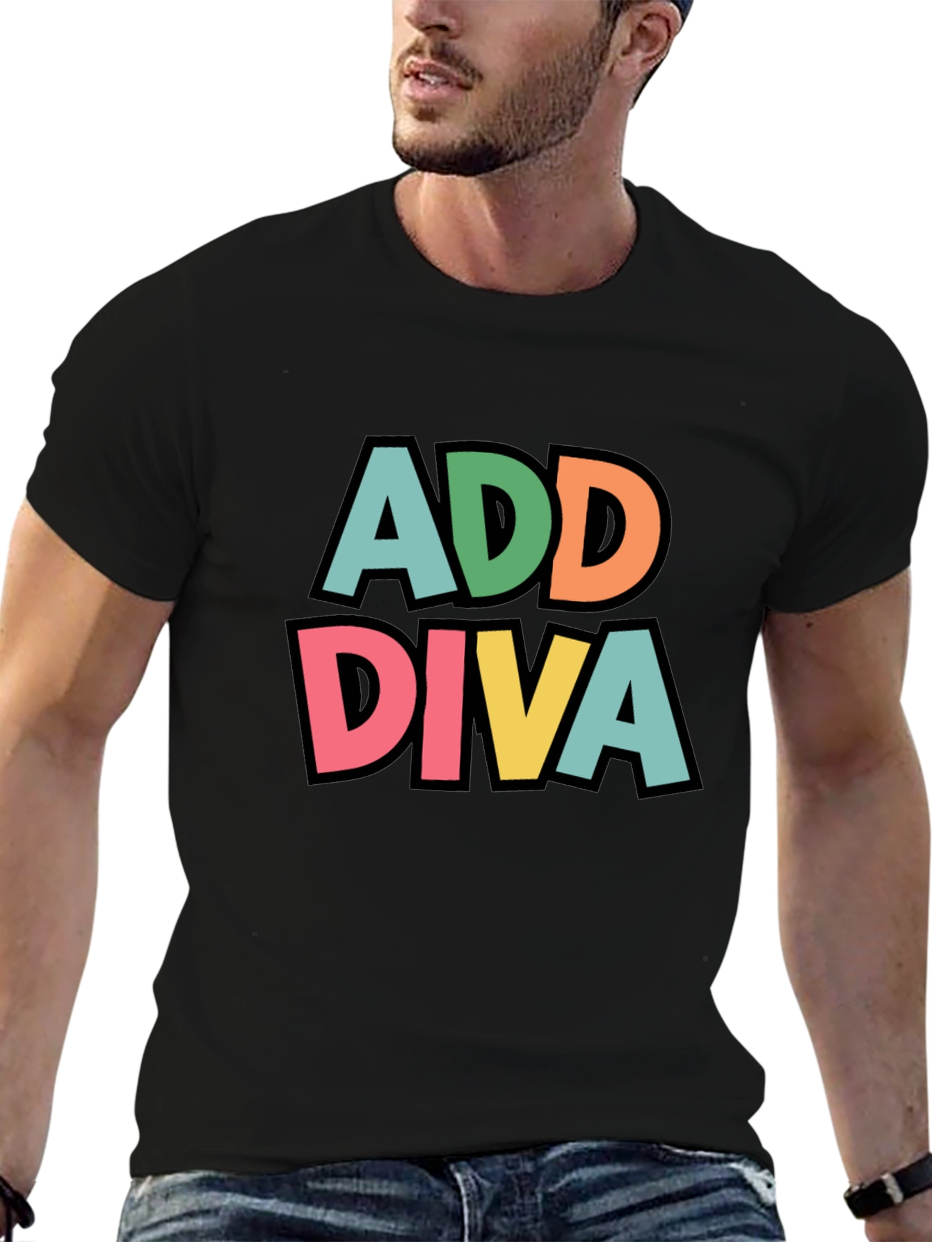 Add Diva Graphic Tee - Black T-Shirt