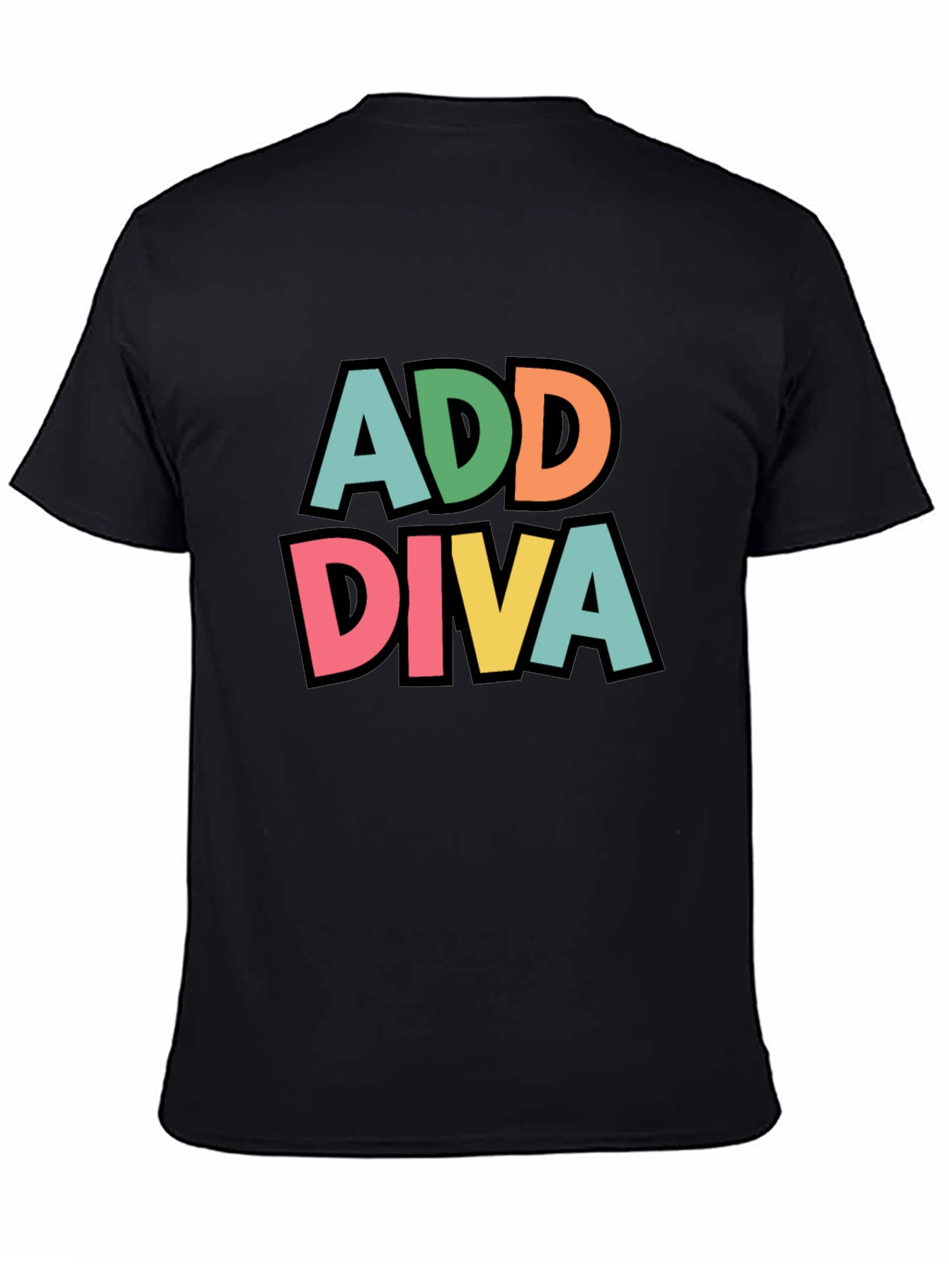 Add Diva Graphic Tee - Black T-Shirt