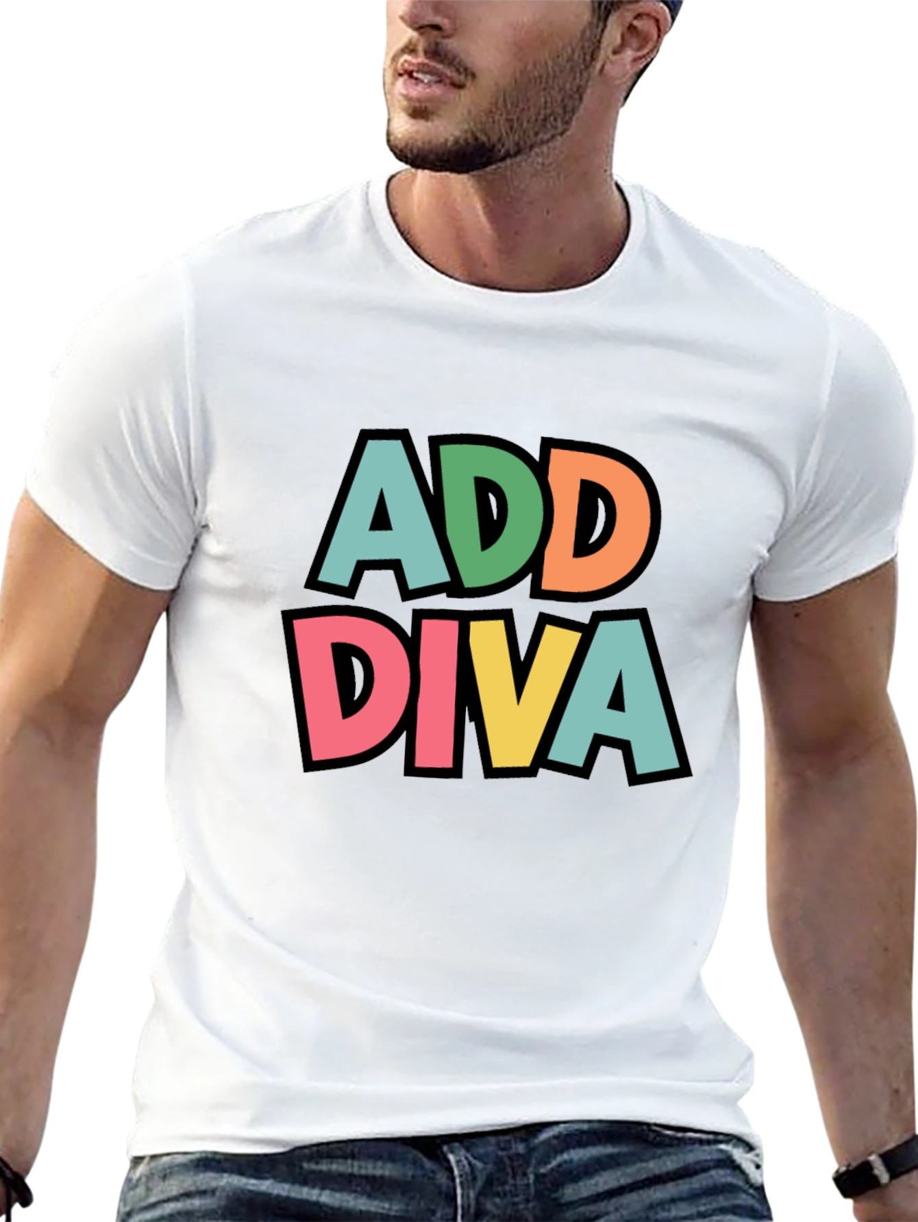 Add Diva Graphic Tee - Black T-Shirt