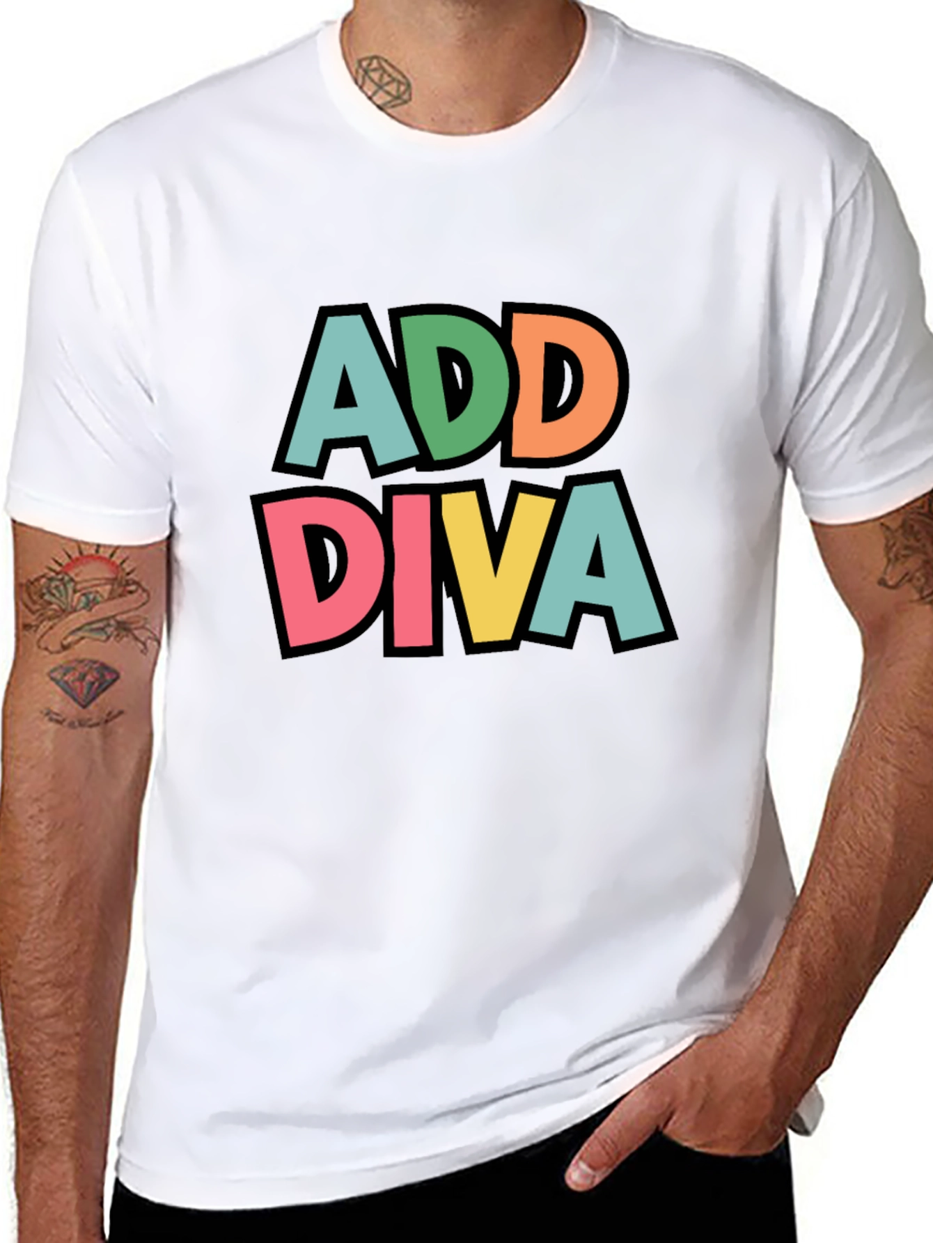 Add Diva Graphic Tee - Black T-Shirt