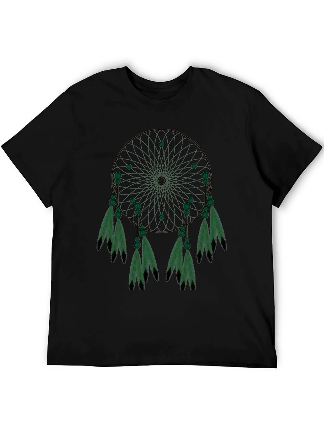 Dreamcatcher Graphic Tee - Black Cotton Blend