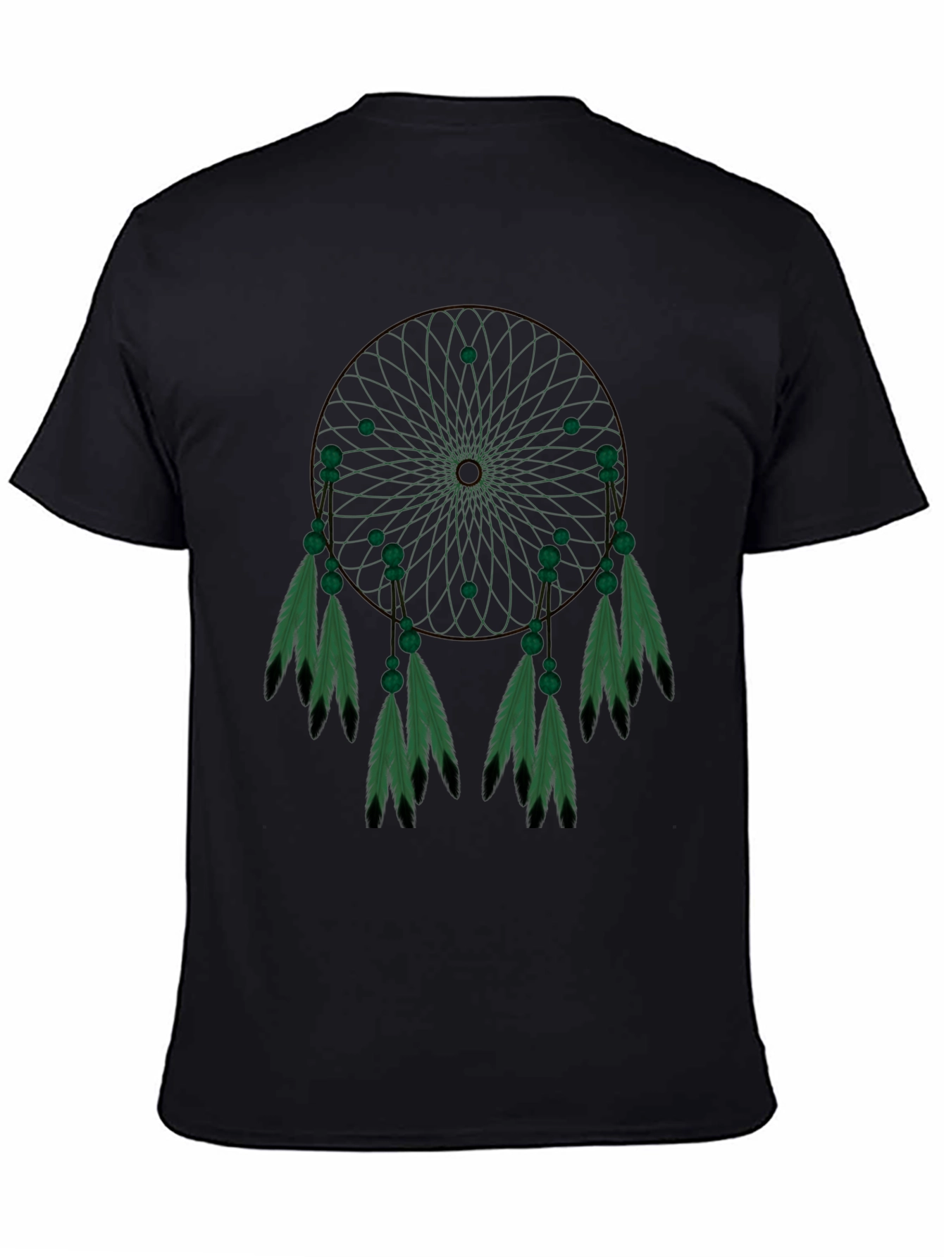 Dreamcatcher Graphic Tee - Black Cotton Blend
