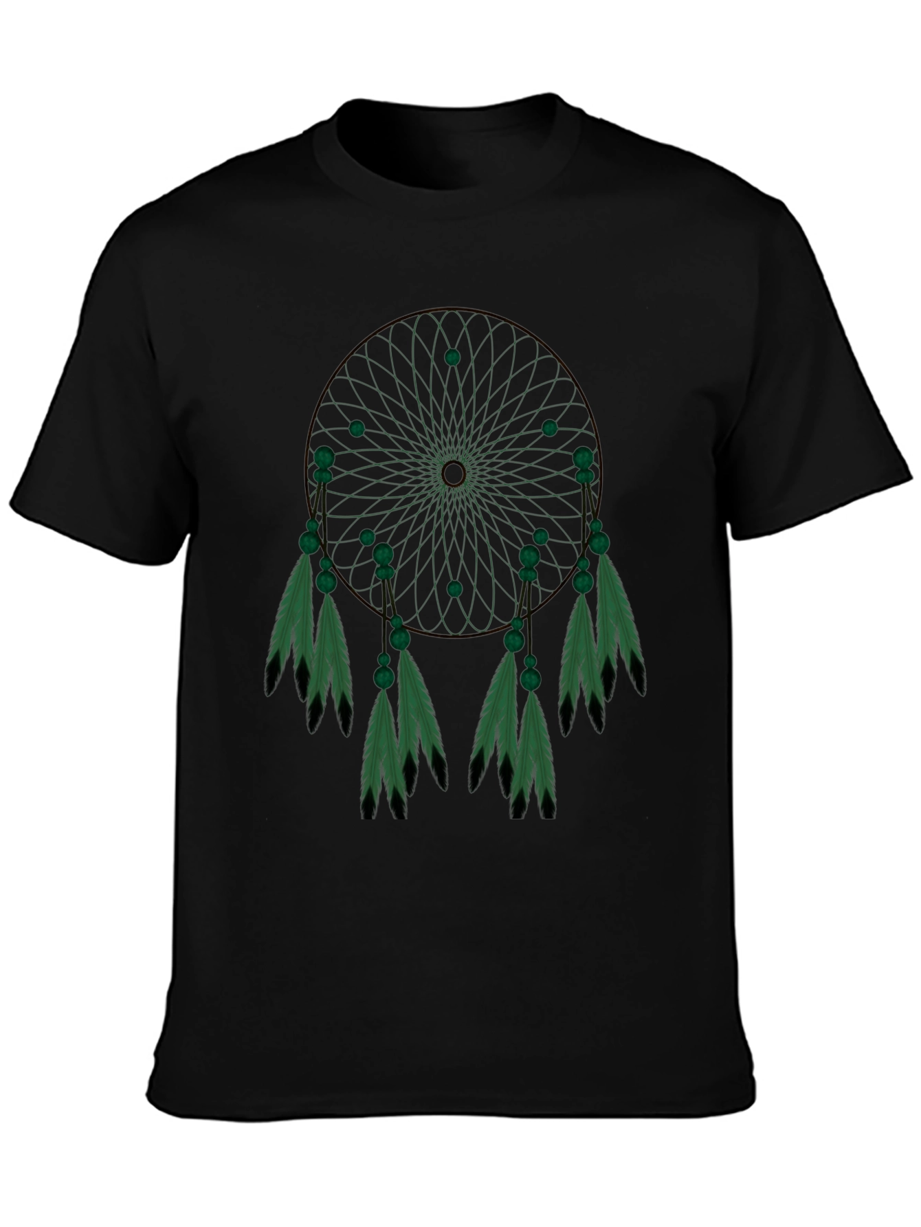 Dreamcatcher Graphic Tee - Black Cotton Blend