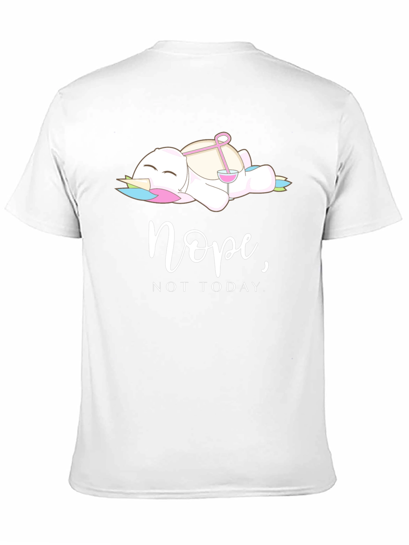 Nope Not Today Lazy Unicorn T-Shirt