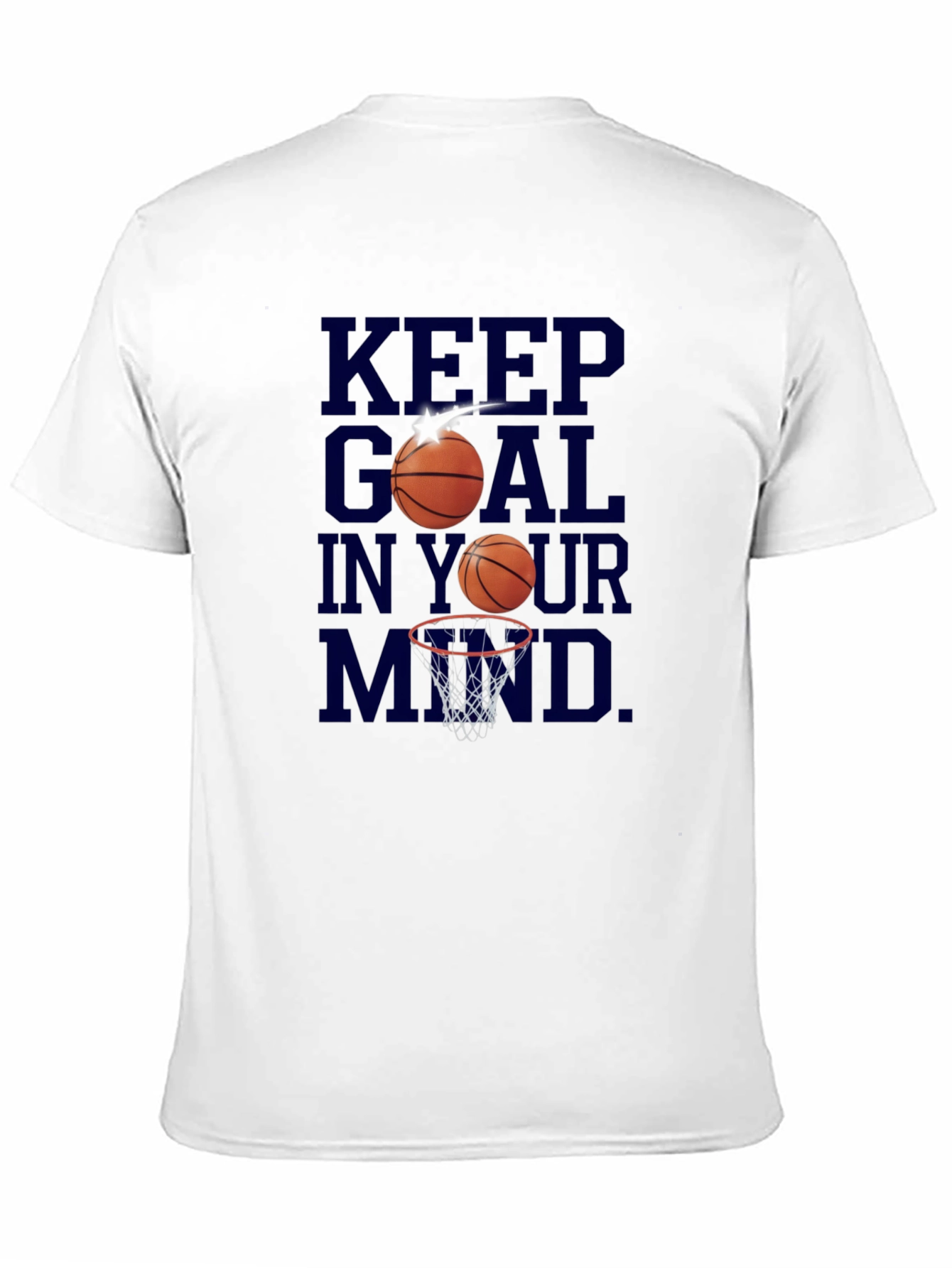 Keep Goal in Your Mind Black Graphic Tee