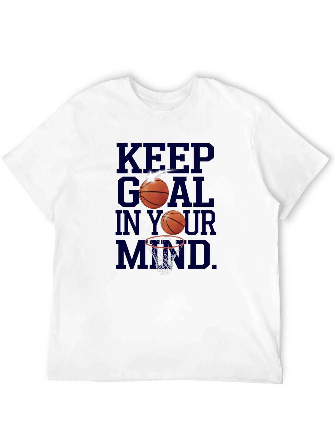 Keep Goal in Your Mind Black Graphic Tee