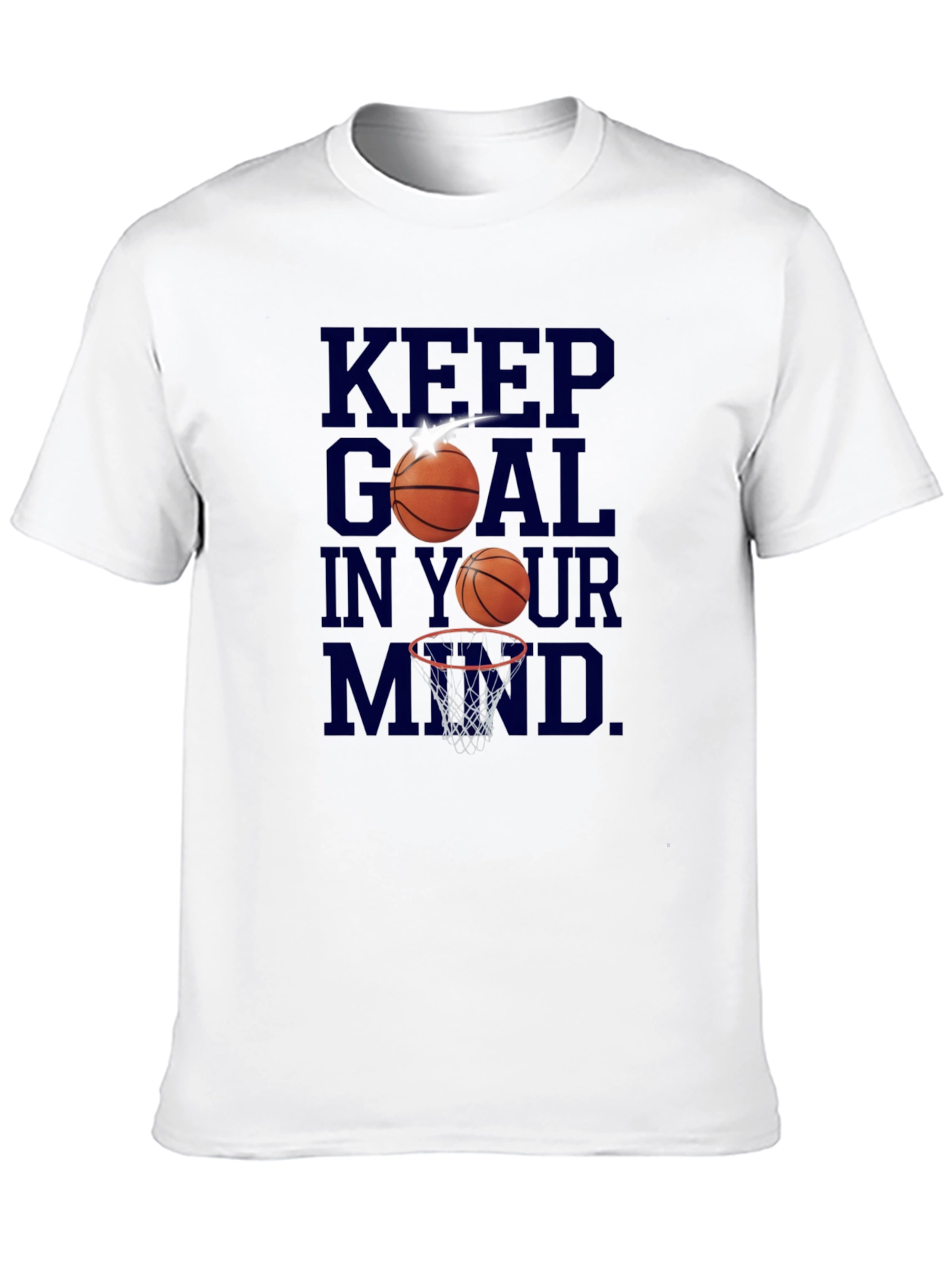 Keep Goal in Your Mind Black Graphic Tee